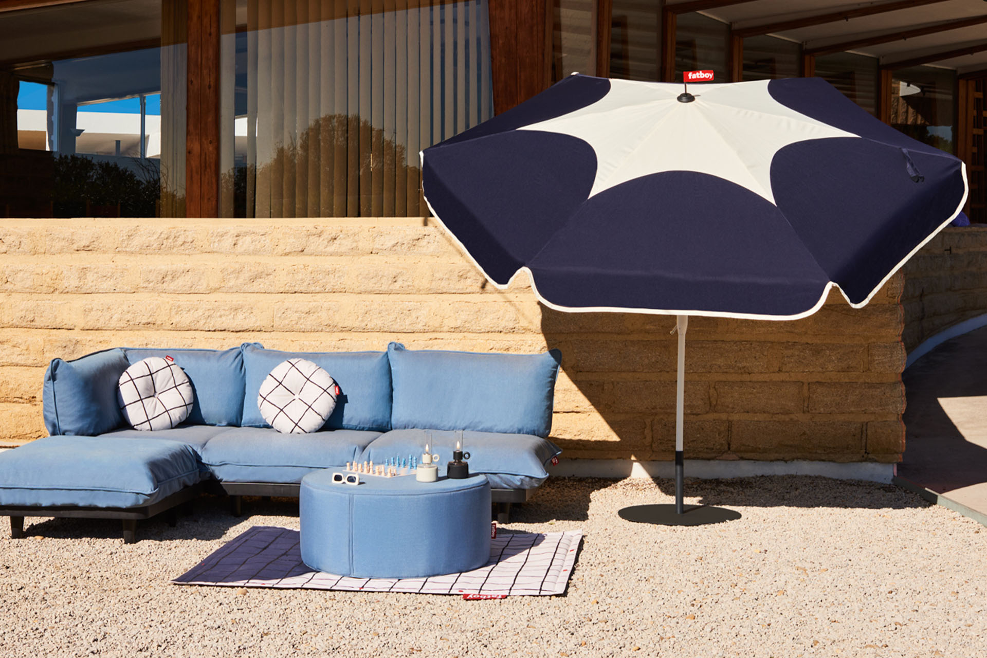 Fatboy Sunshady Parasoll Ocean Blue Ø300