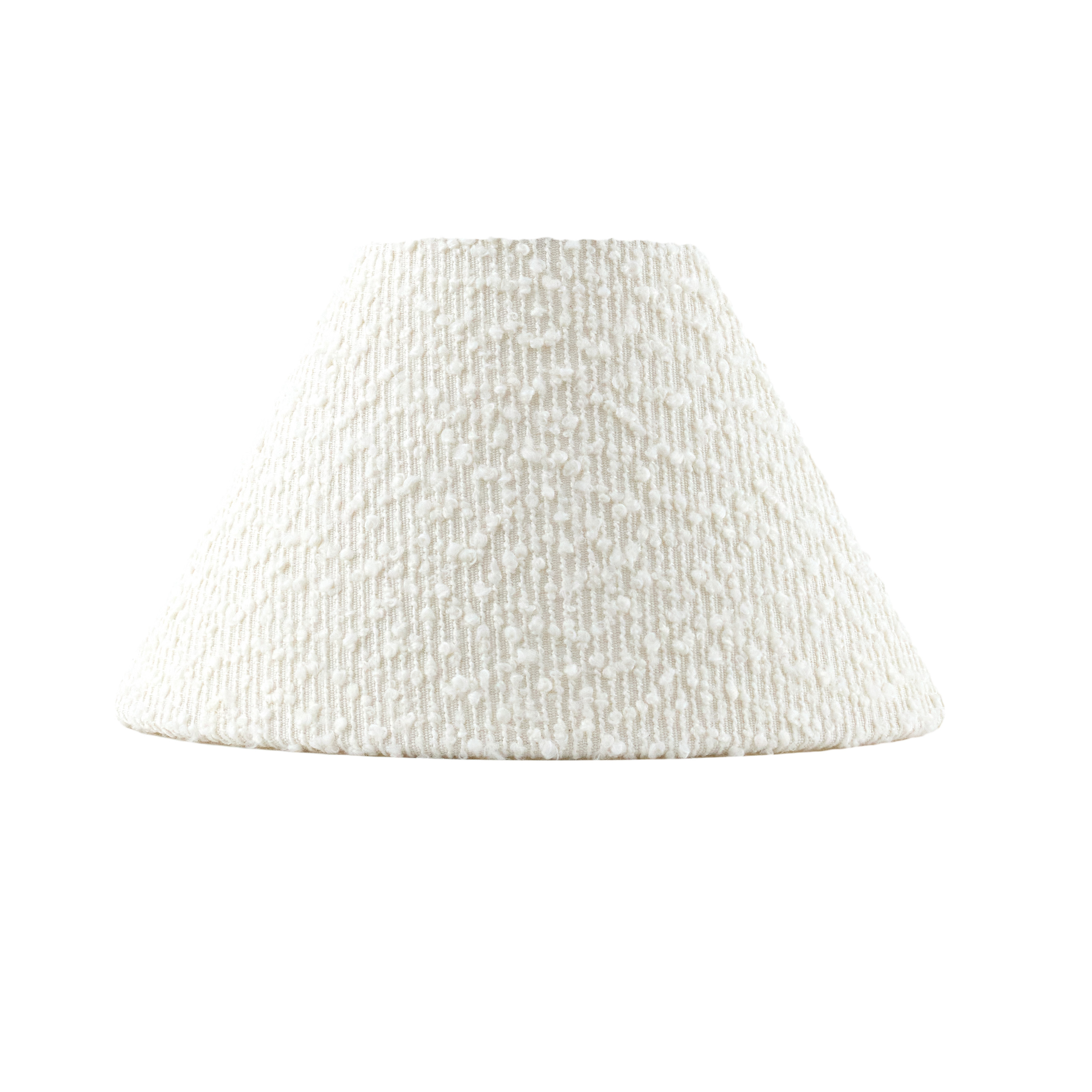 Iris Lampskärm Bouclé Cream White 20cm