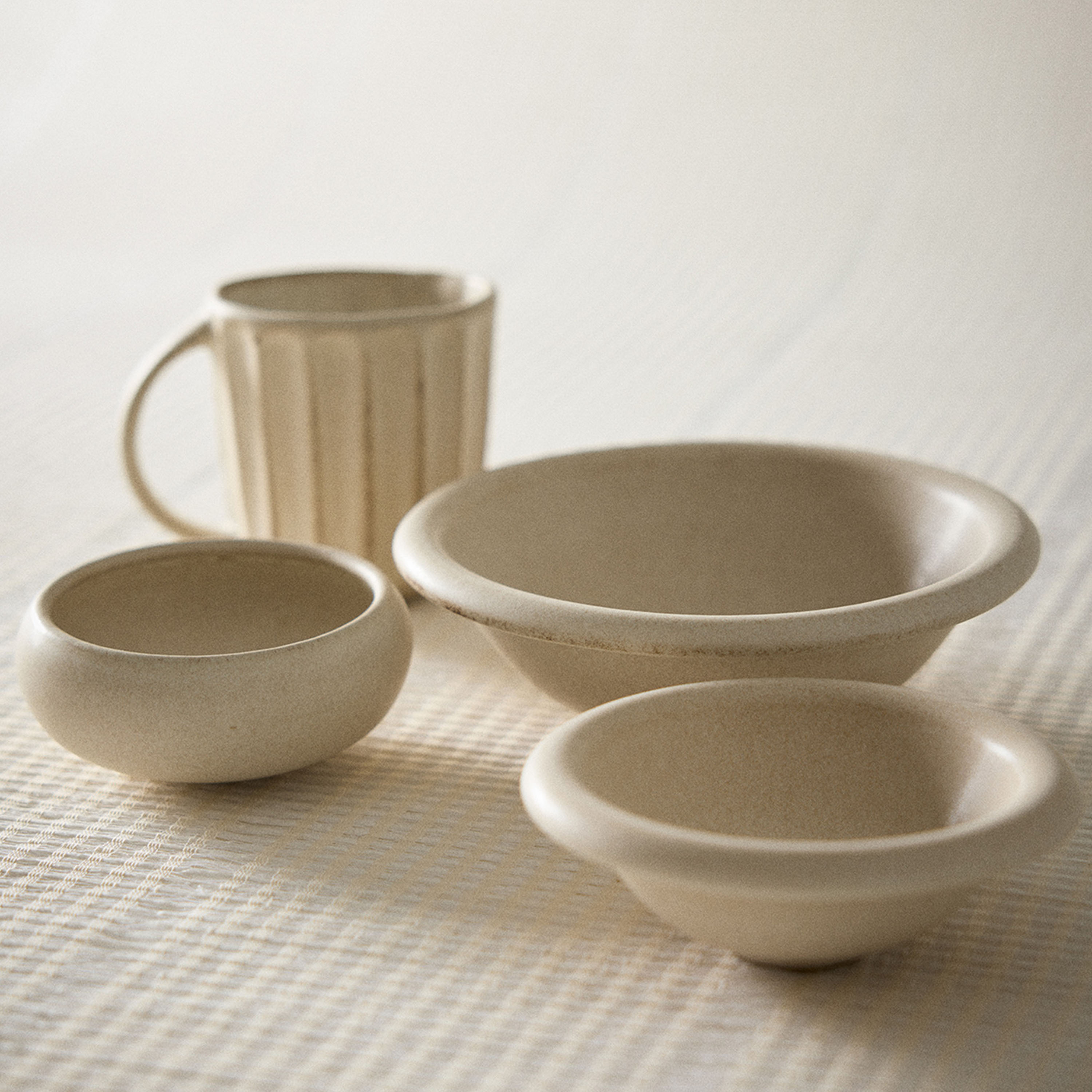 Tell me more Elba Skål Sand Beige Small 2-pakning