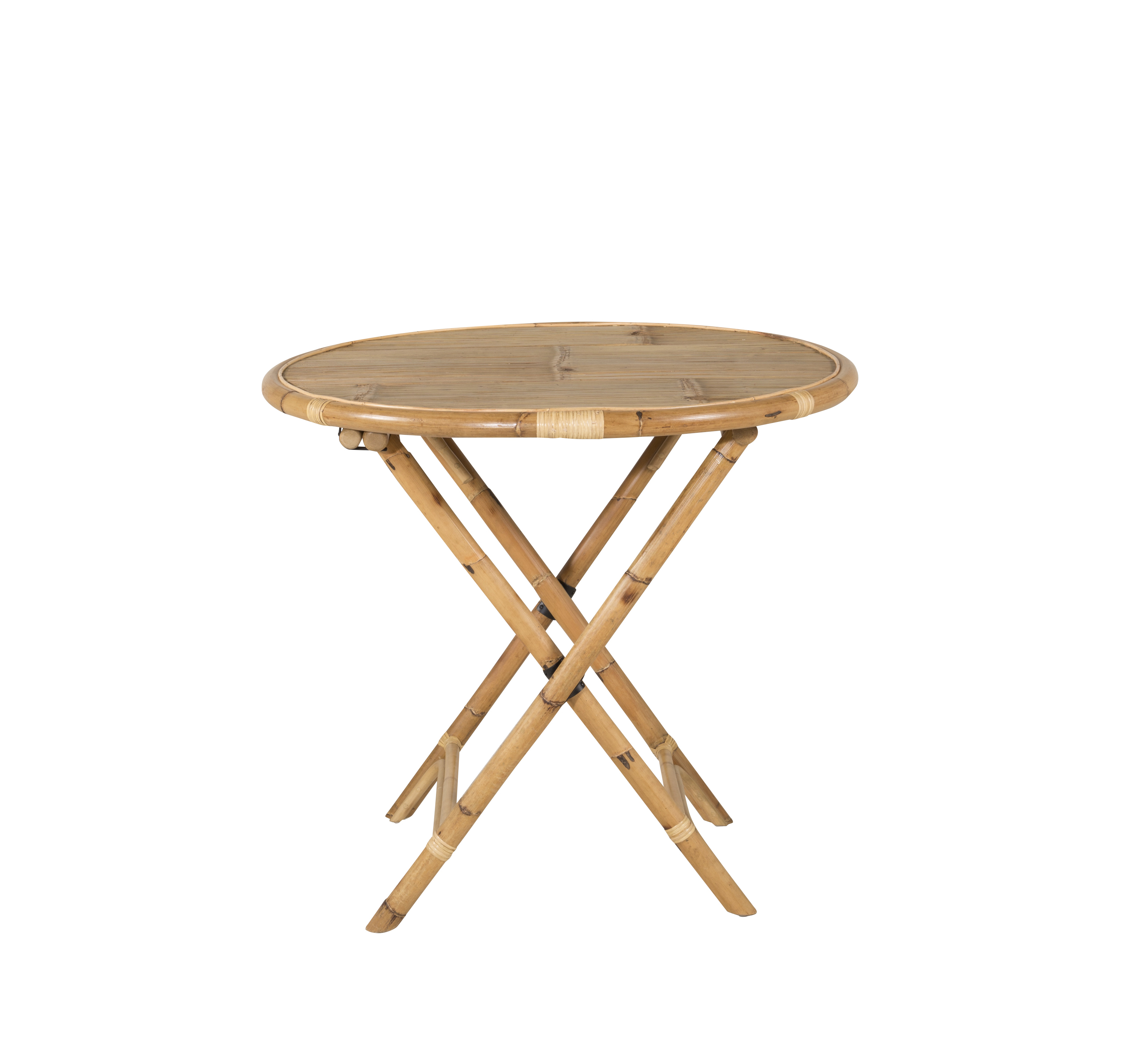 Venture Home - Cane Cafébord Natur Ø80 - Brun - Cafébord