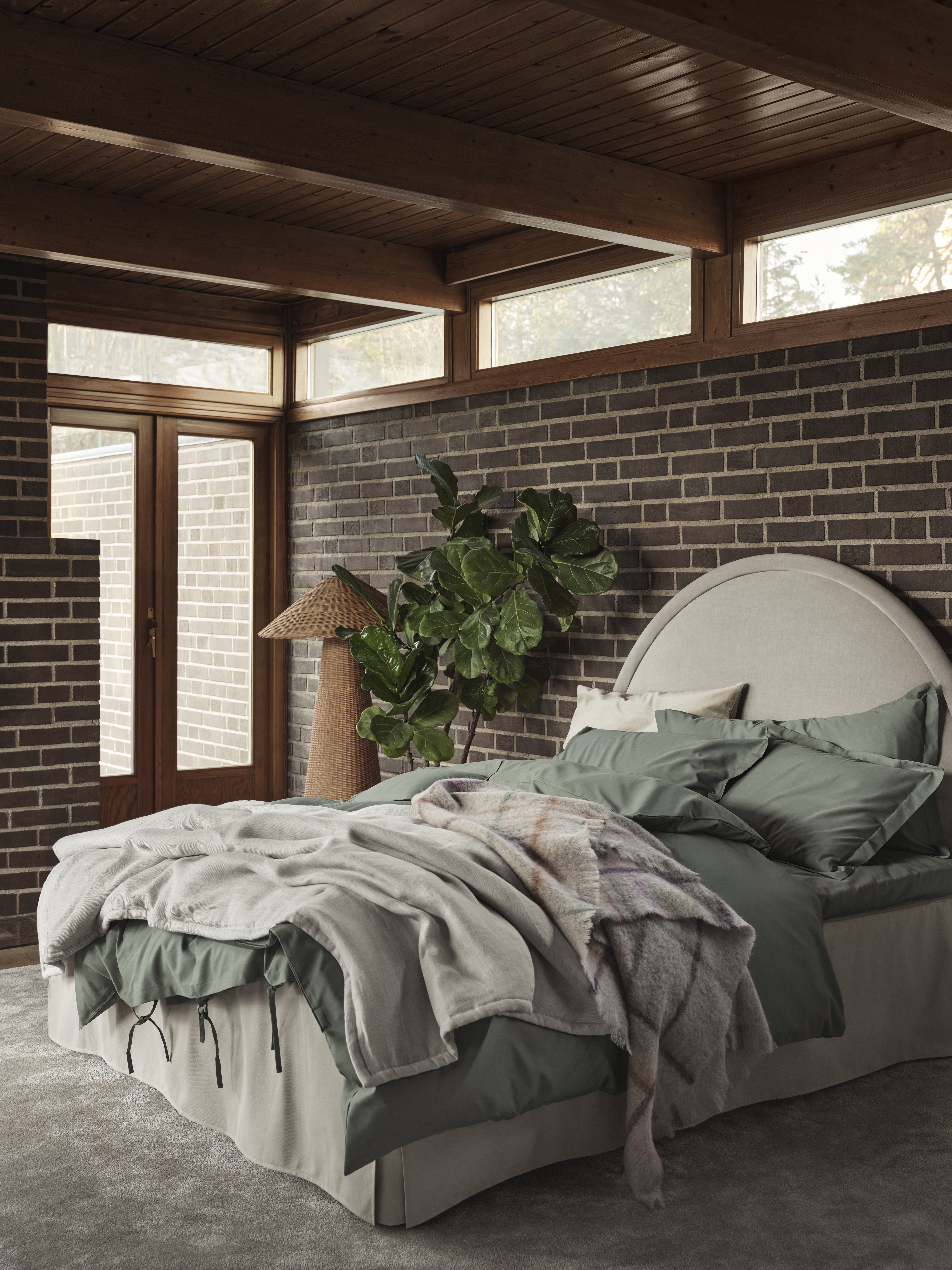 Mille Notti Satina Tyynyliina Vihreä 50 x 60