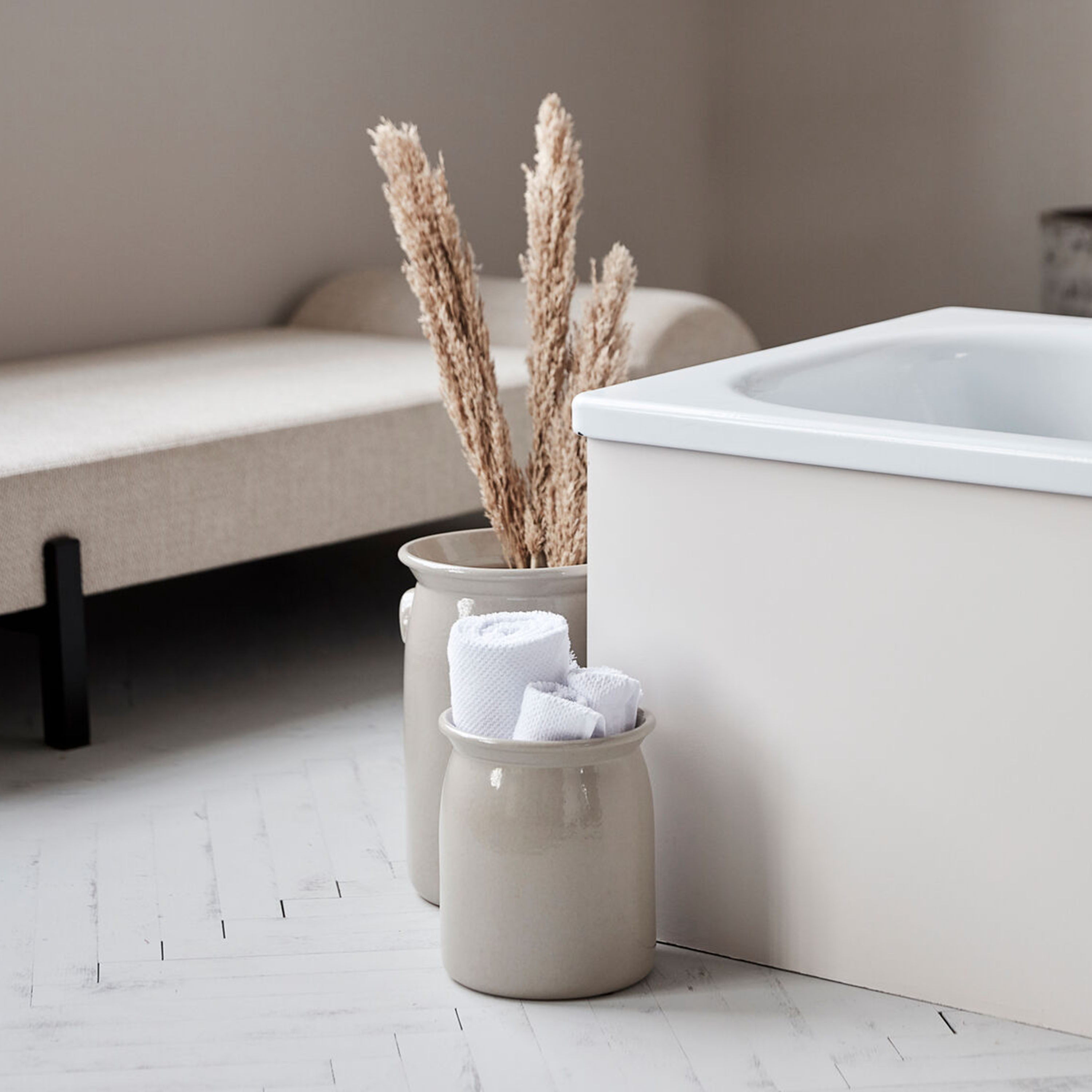 Meraki Burk Vase Shellish Grey Medium