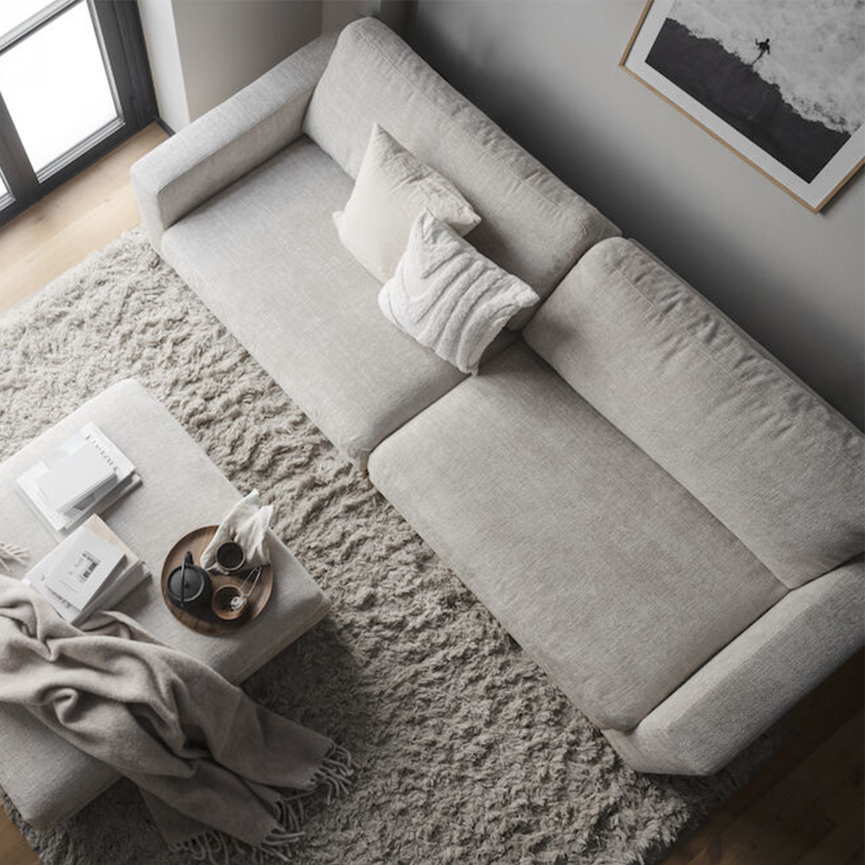 Rowico Home Duncan 3-sits Soffa Ljusgrå