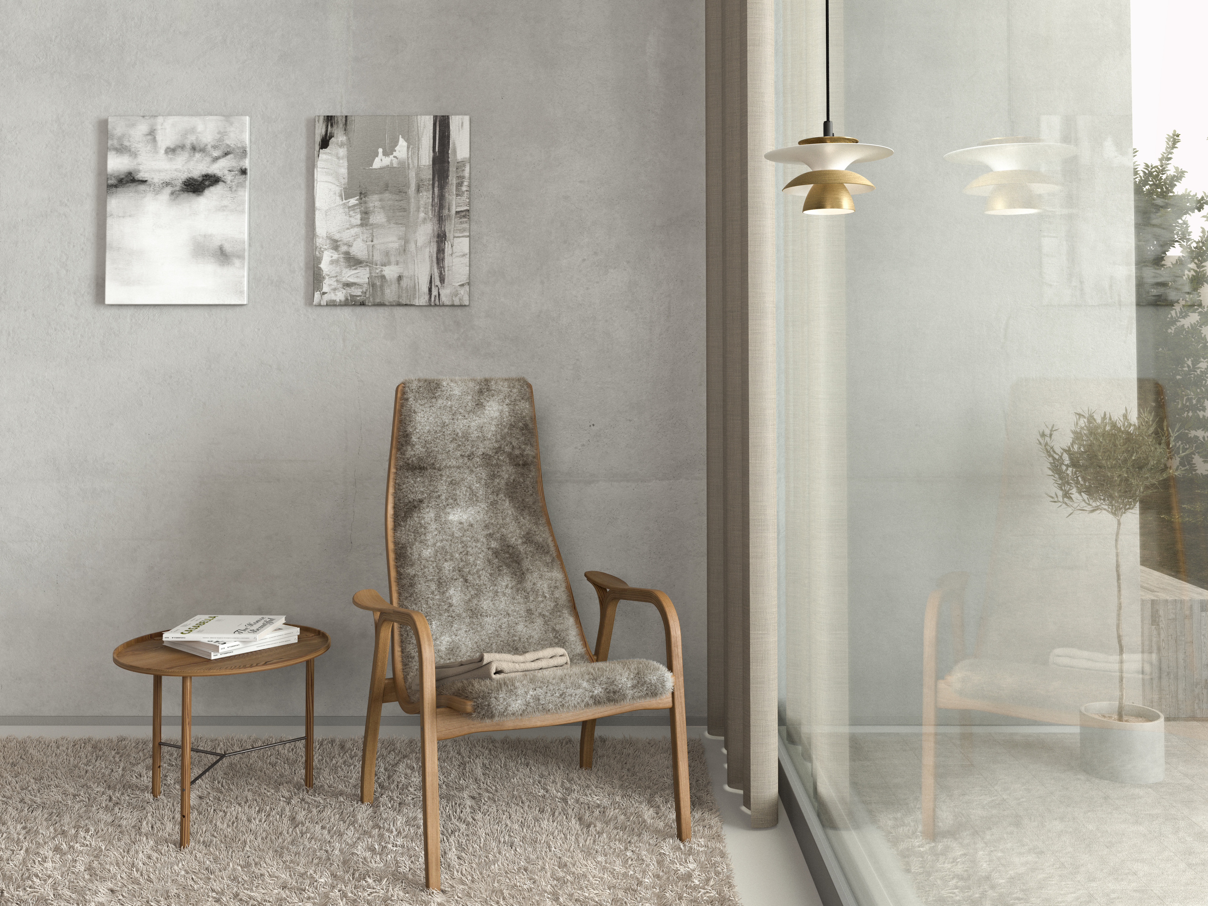 Belid Picasso Taklampe Nougat Ø18