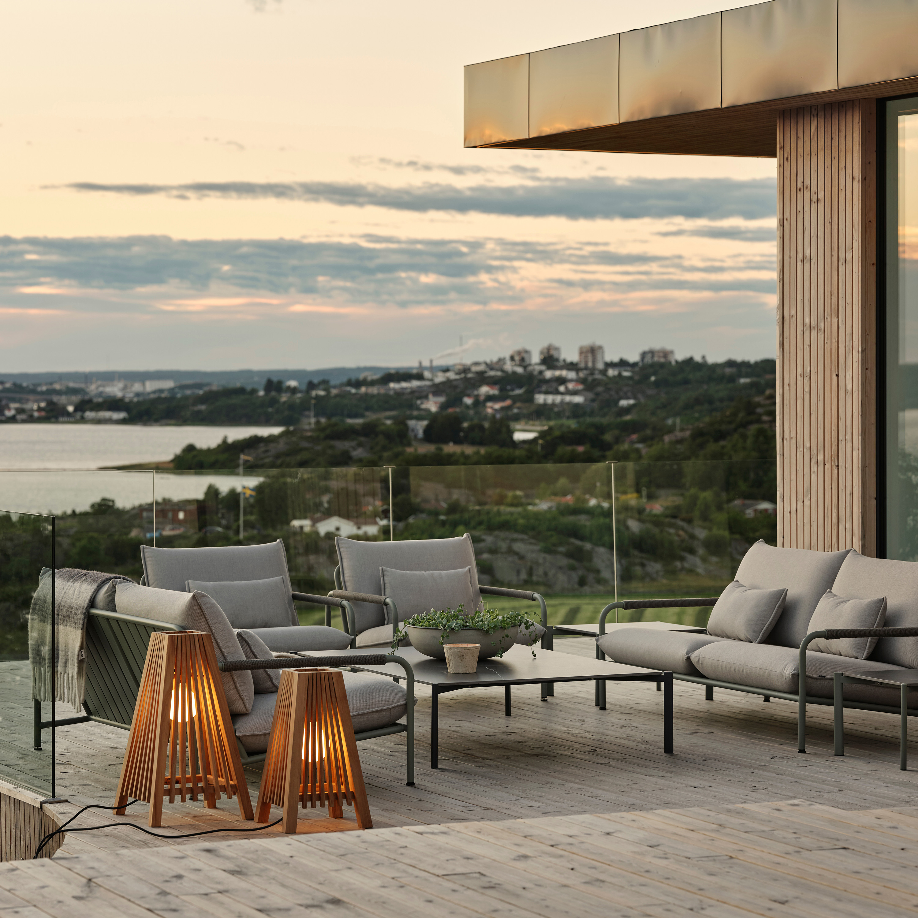 Brafab Lerberget 2,5-Sits Soffa Dusty Green/ash