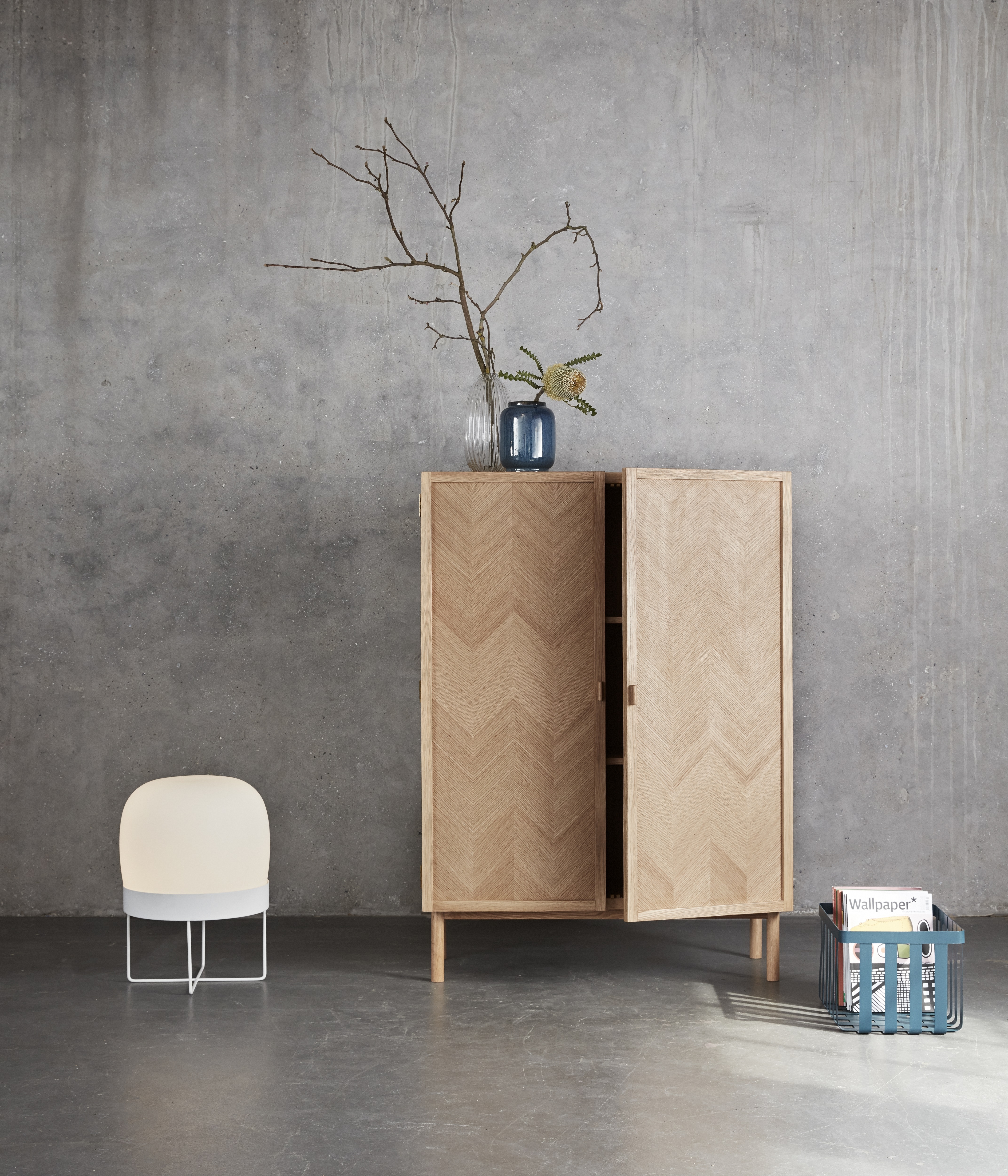 Hübsch Twill kaappi FSC 140cm