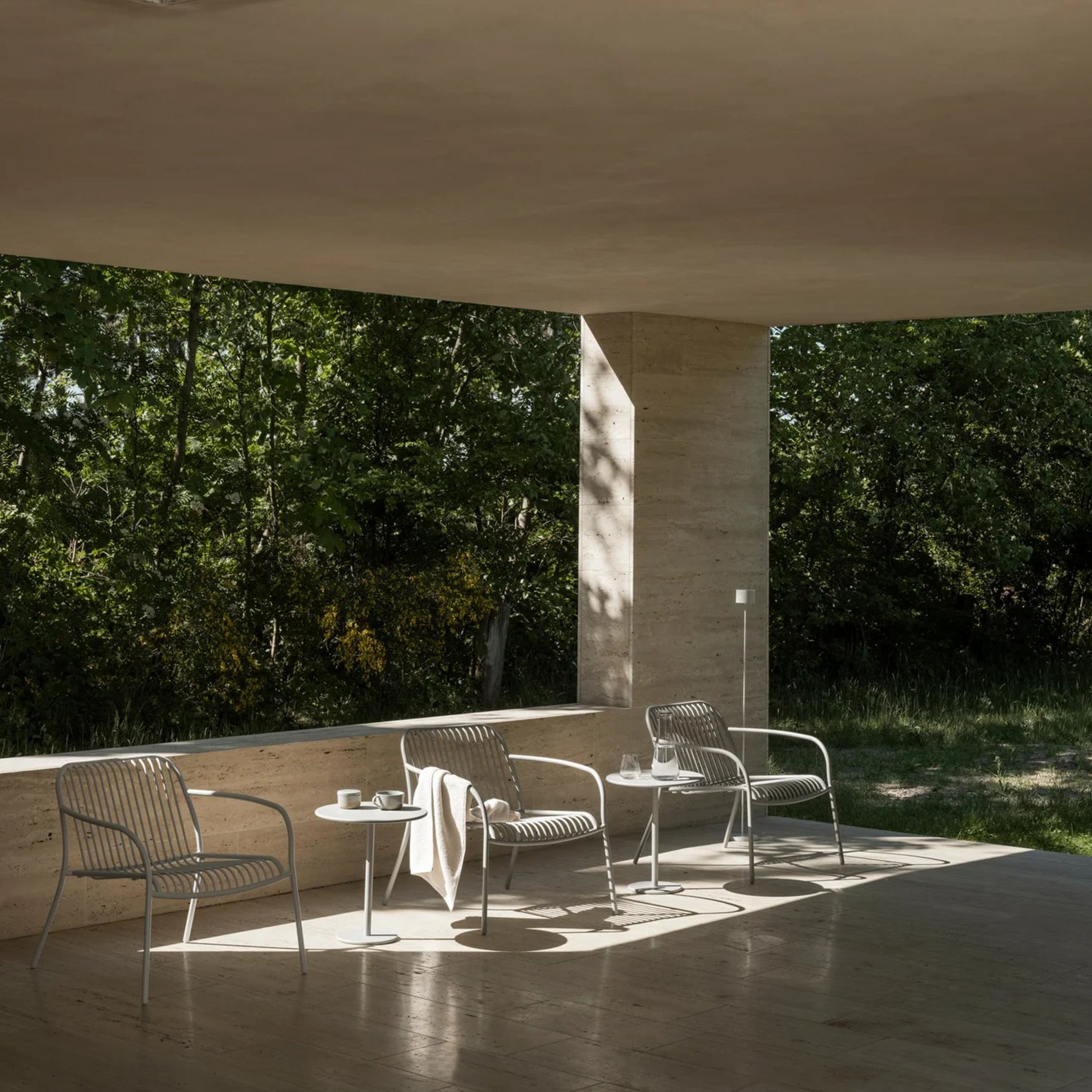 Blomus Yua Wire Utomhus Loungestol Silk Gray