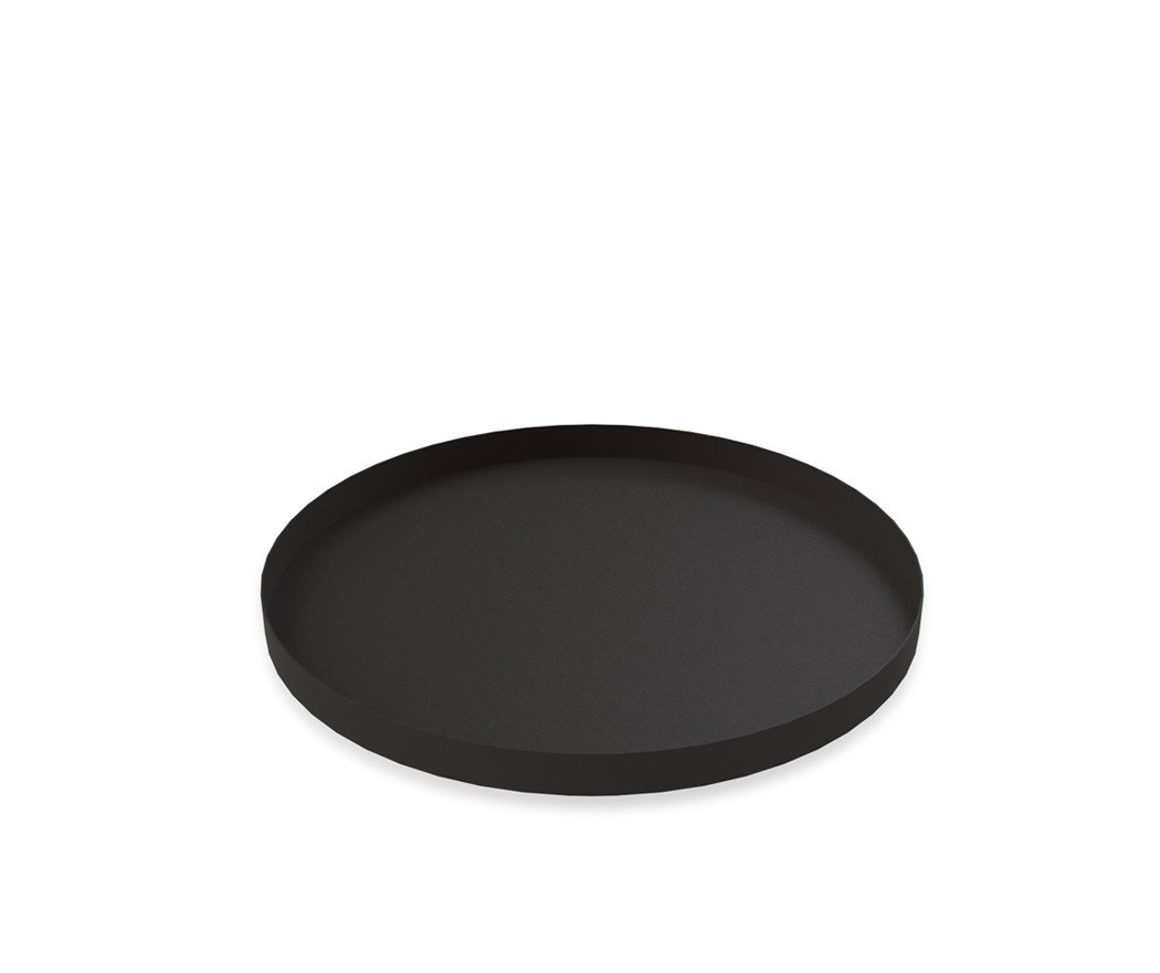 Cooee Design - Rund Kleines Tablett Schwarz - Tabletts