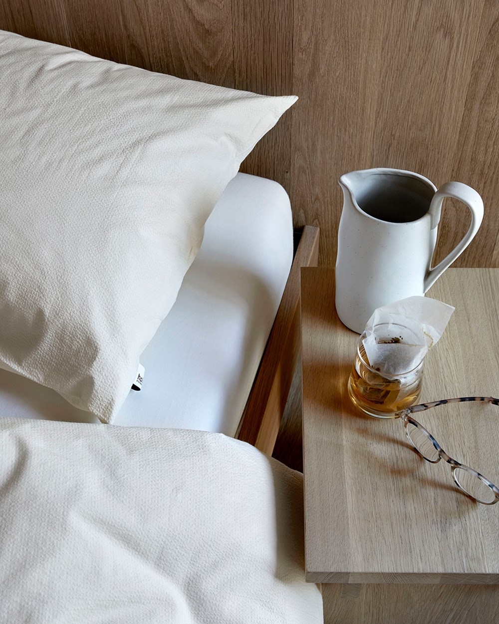 Høie Ara 3-del Påslakanset Krepp Beige