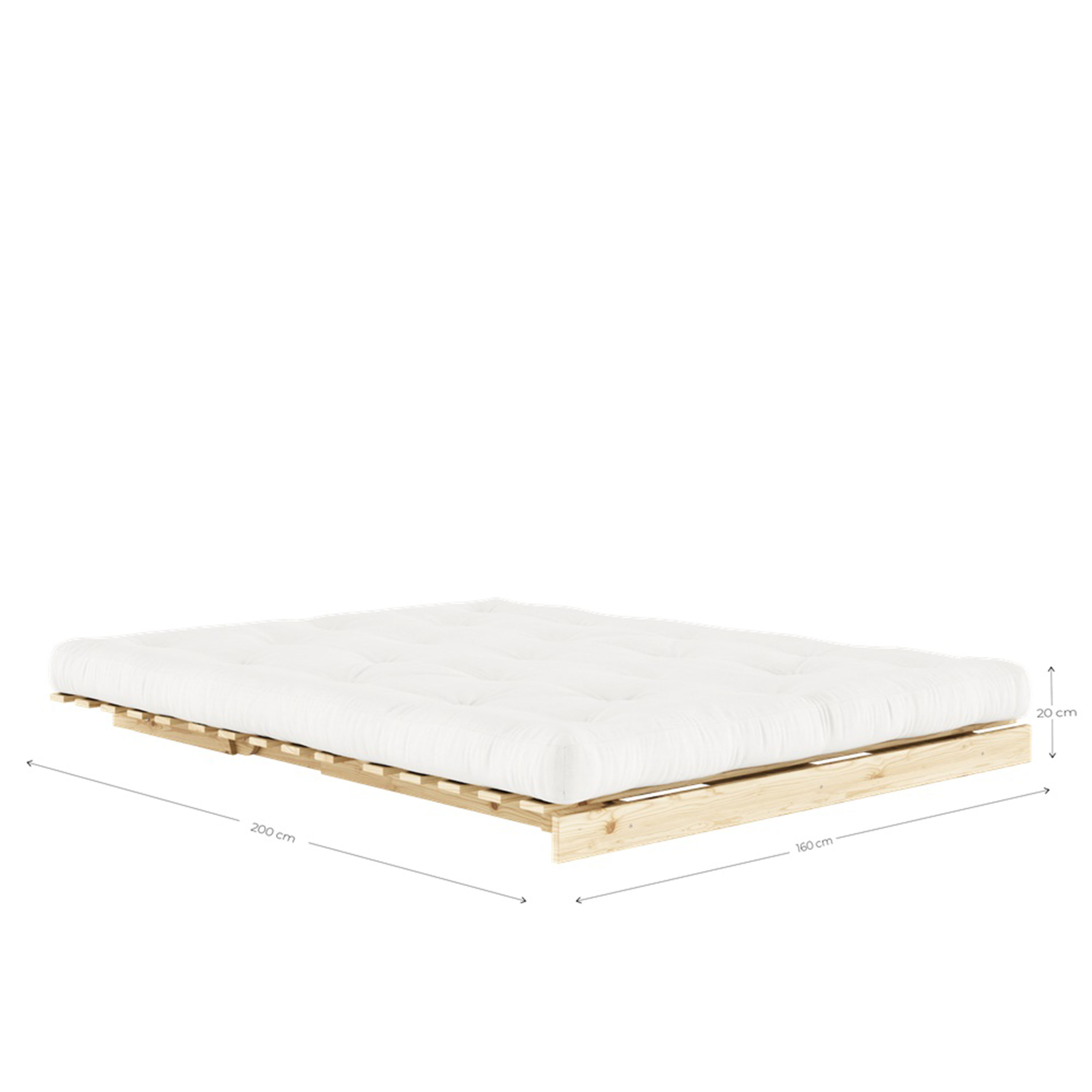Karup Design Roots Schlafsofa Natur/Natural 160cm