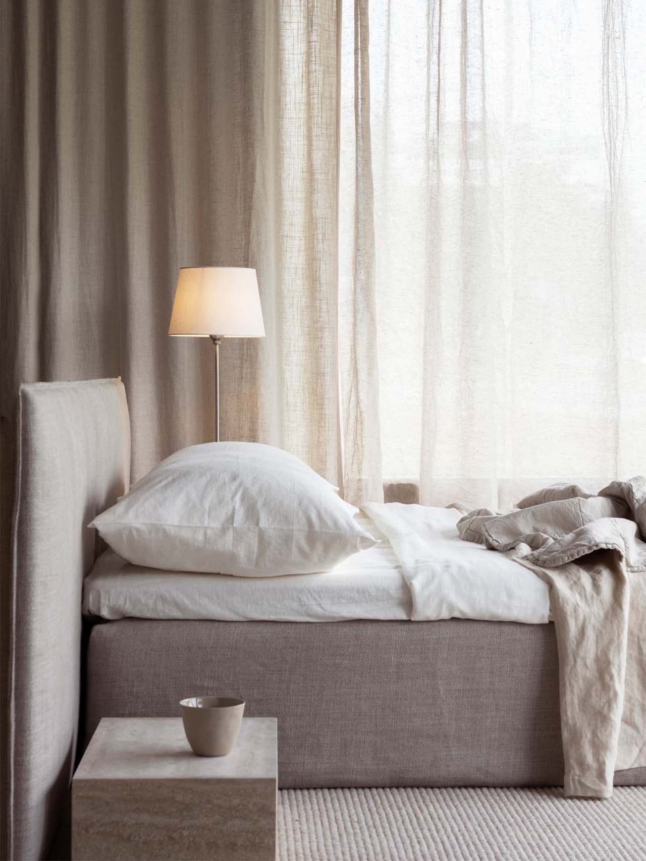 Watt &amp; Veke Line Lampunjalka Matt Chrome 45cm