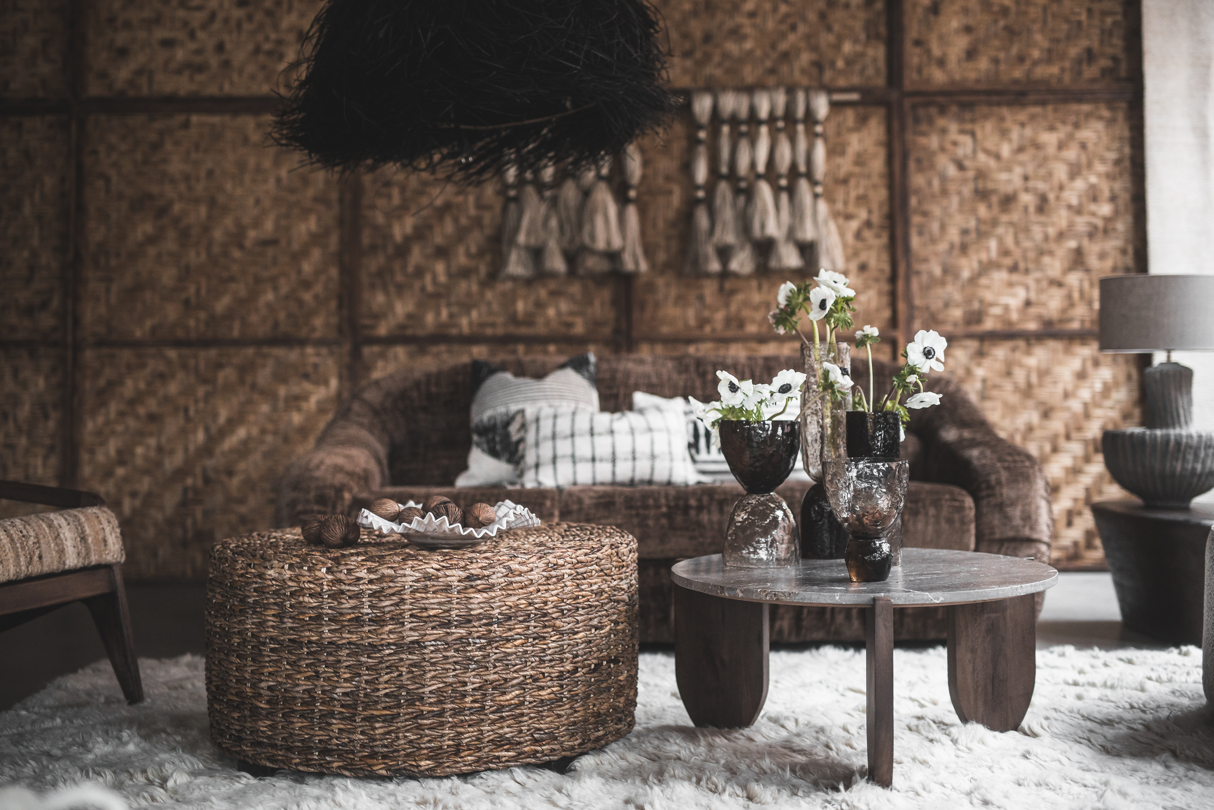 Jakobsdals Tabella Couchtisch Travertin Grau Ø100