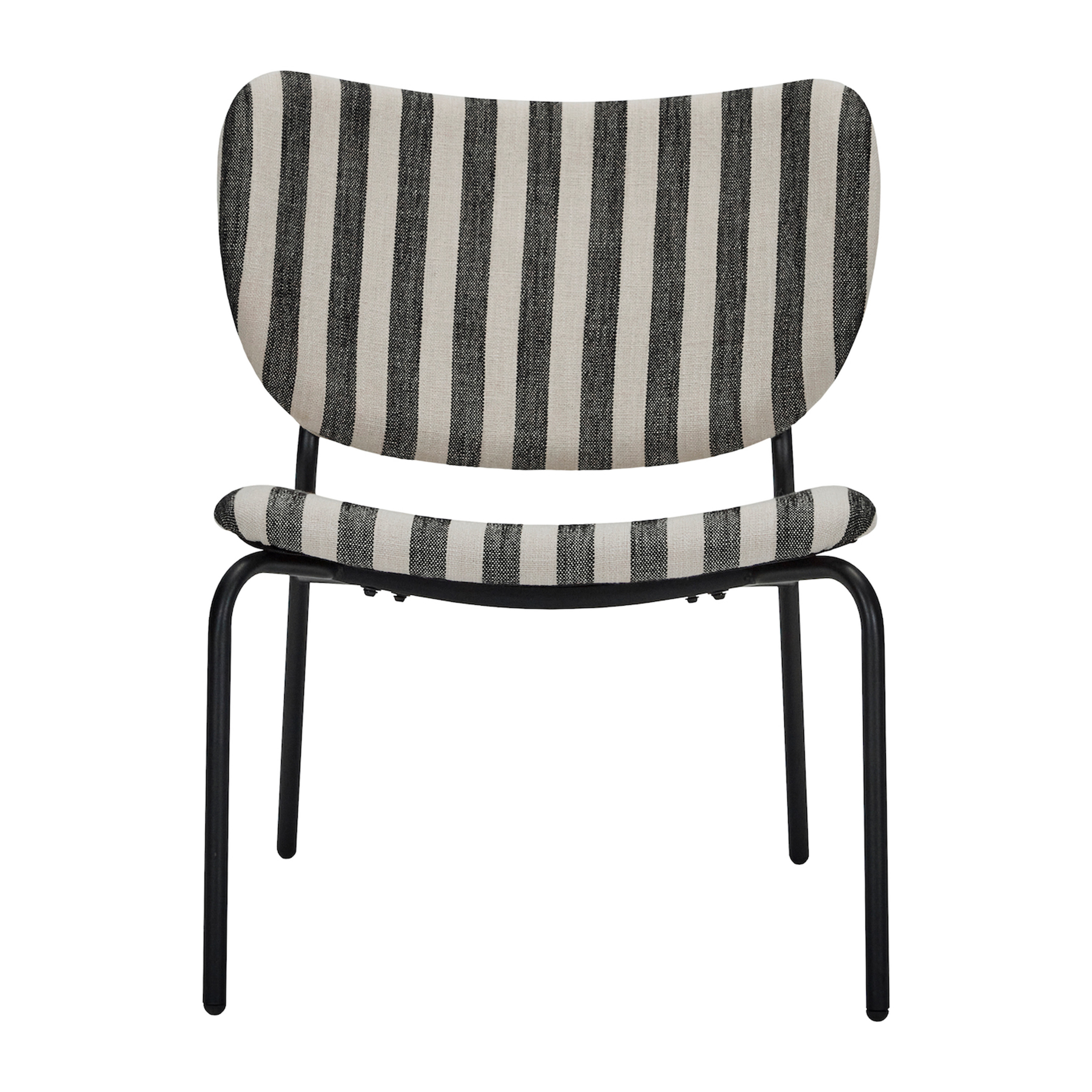 House Doctor Longa Loungesessel Schwarz/Off-White