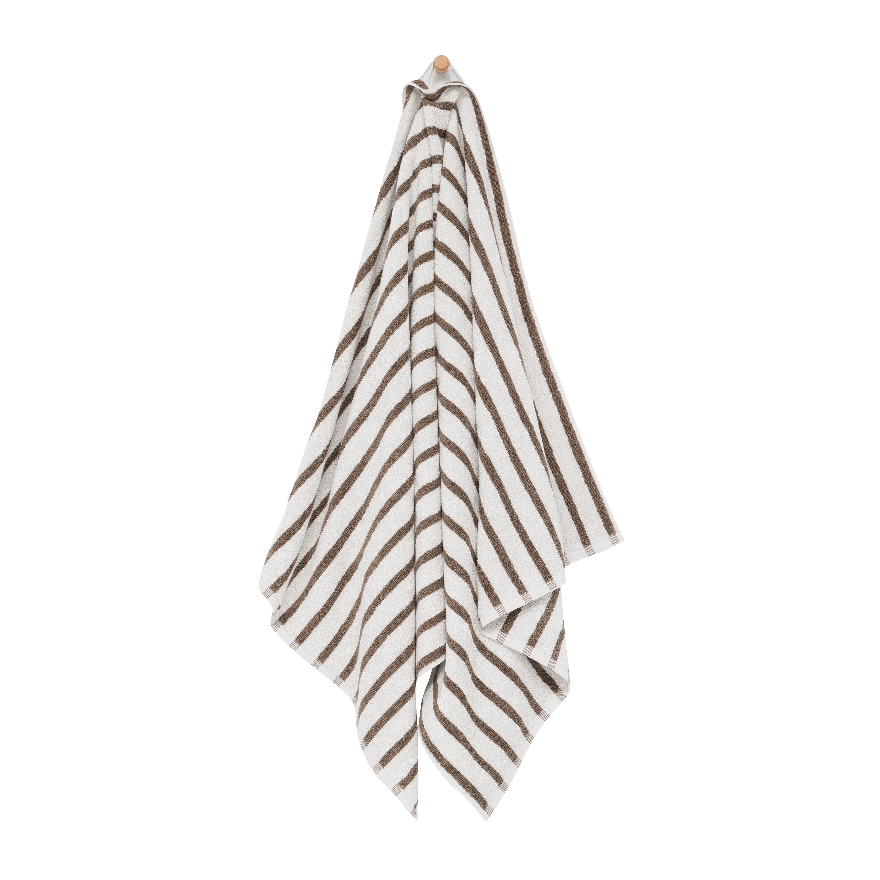 Everyday Stripe Handduk Beige 50x90