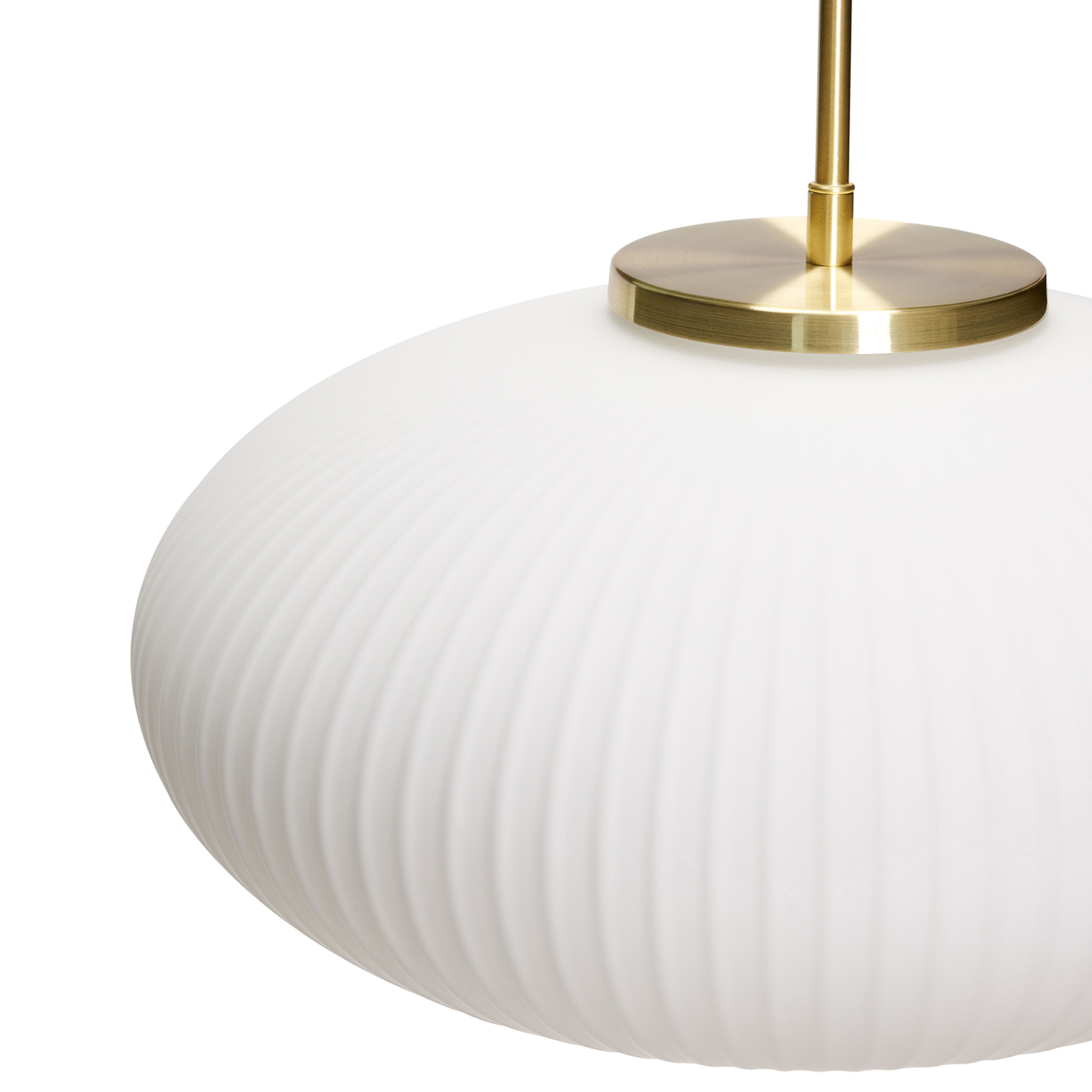 Hübsch Serene Taklampa Ellipse White Ø40