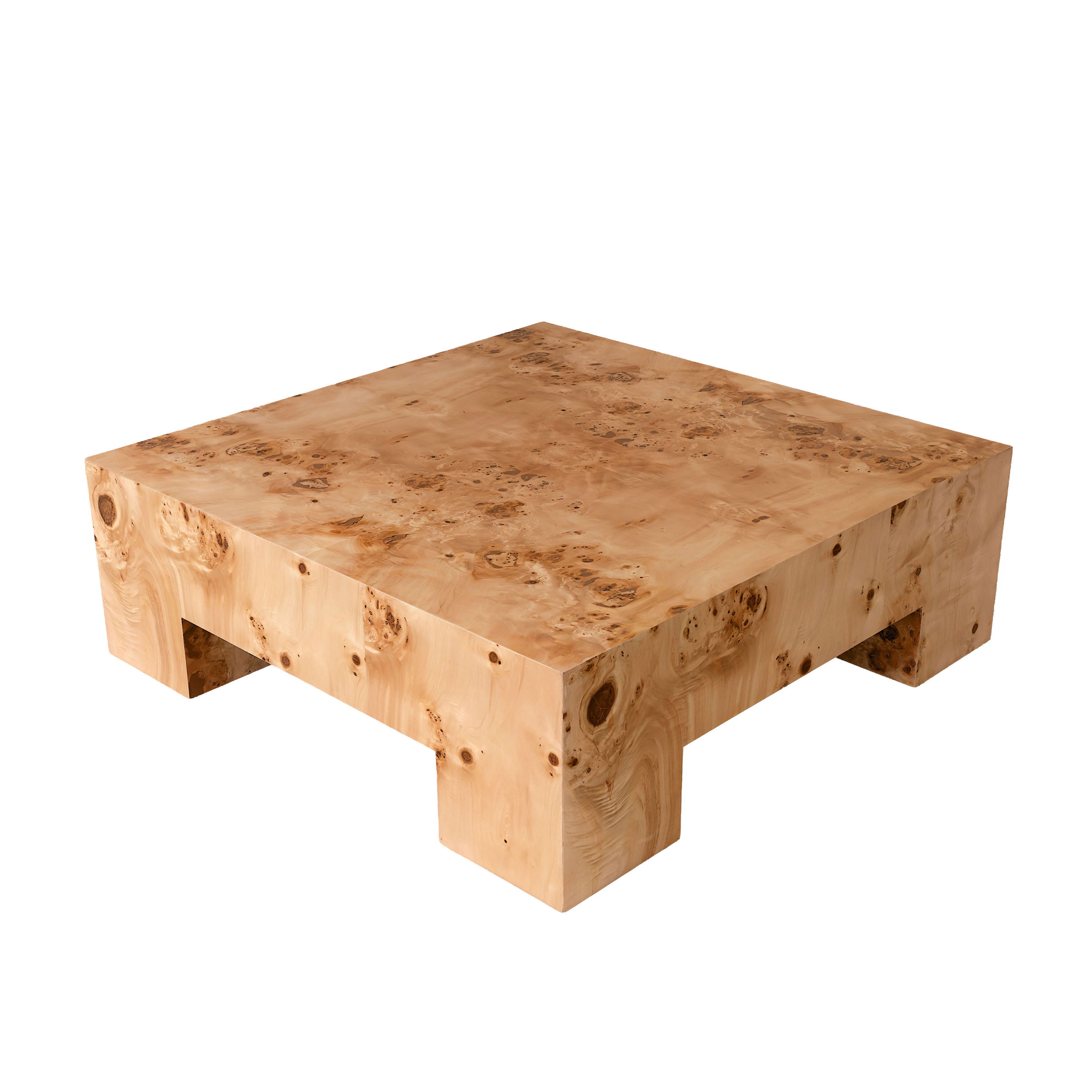 Chunky Sofabord Poppel 90x90