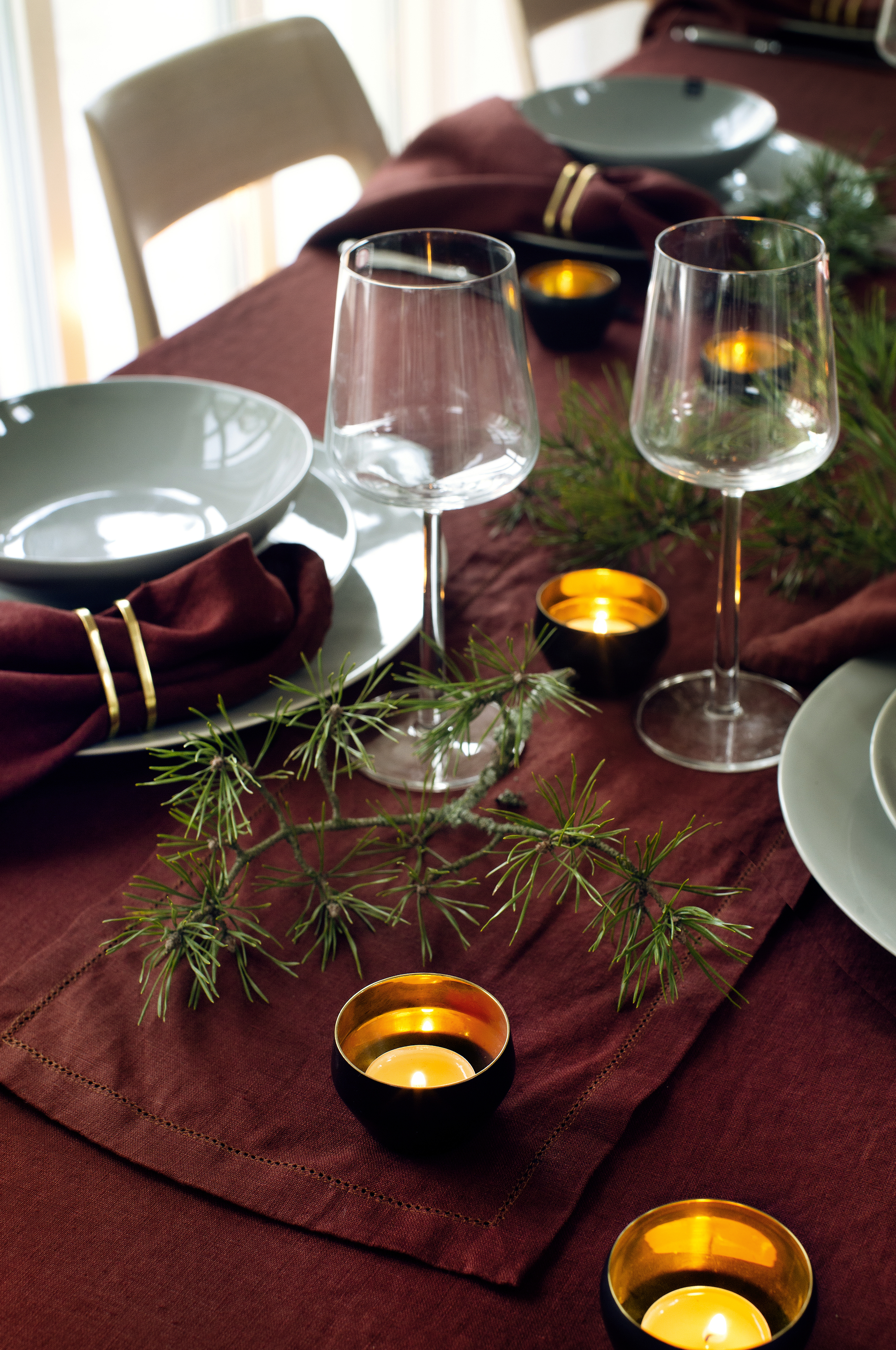 Himla Sunshine Serviett Lingonberry 4-pakning