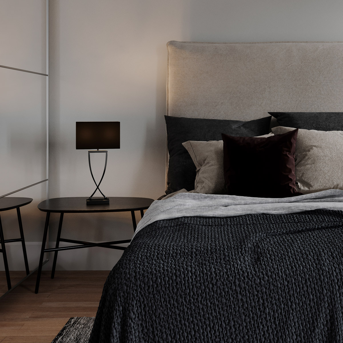 By Rydéns Omega Bordslampa Svart Krom 52cm