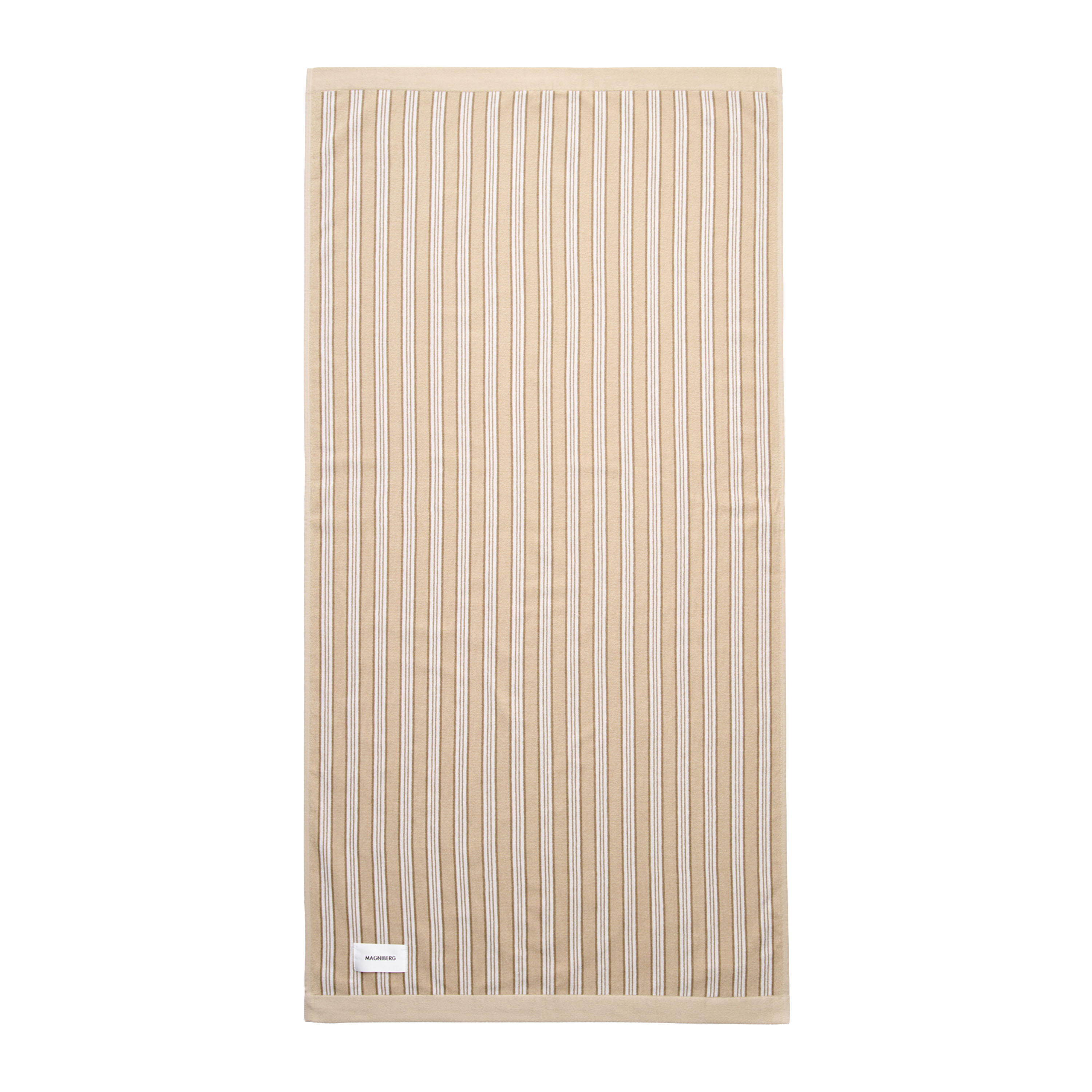 Wall Street Håndkle Stripe Medium Beige 70x140