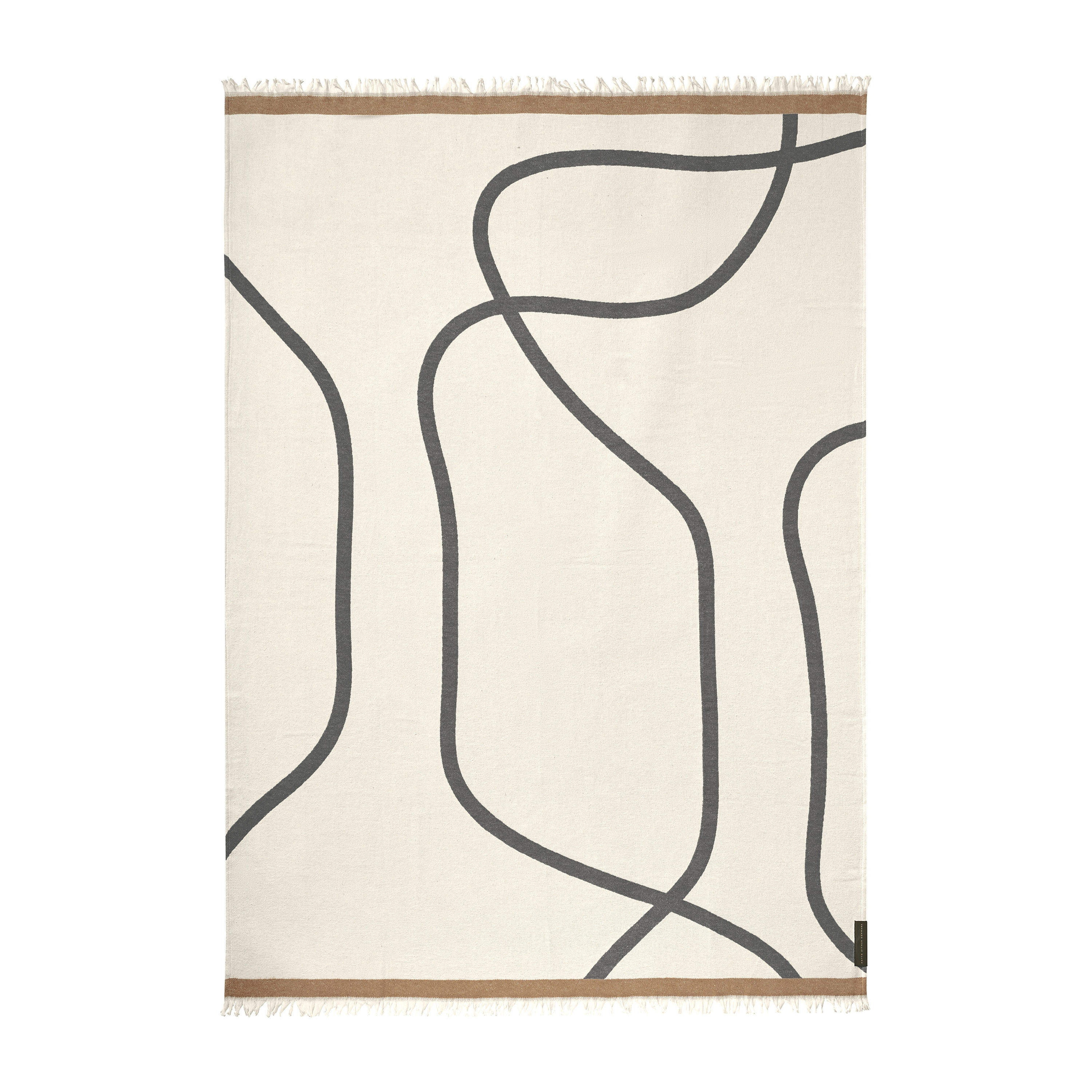 Shadow Pledd Offwhite/Grå 130x175