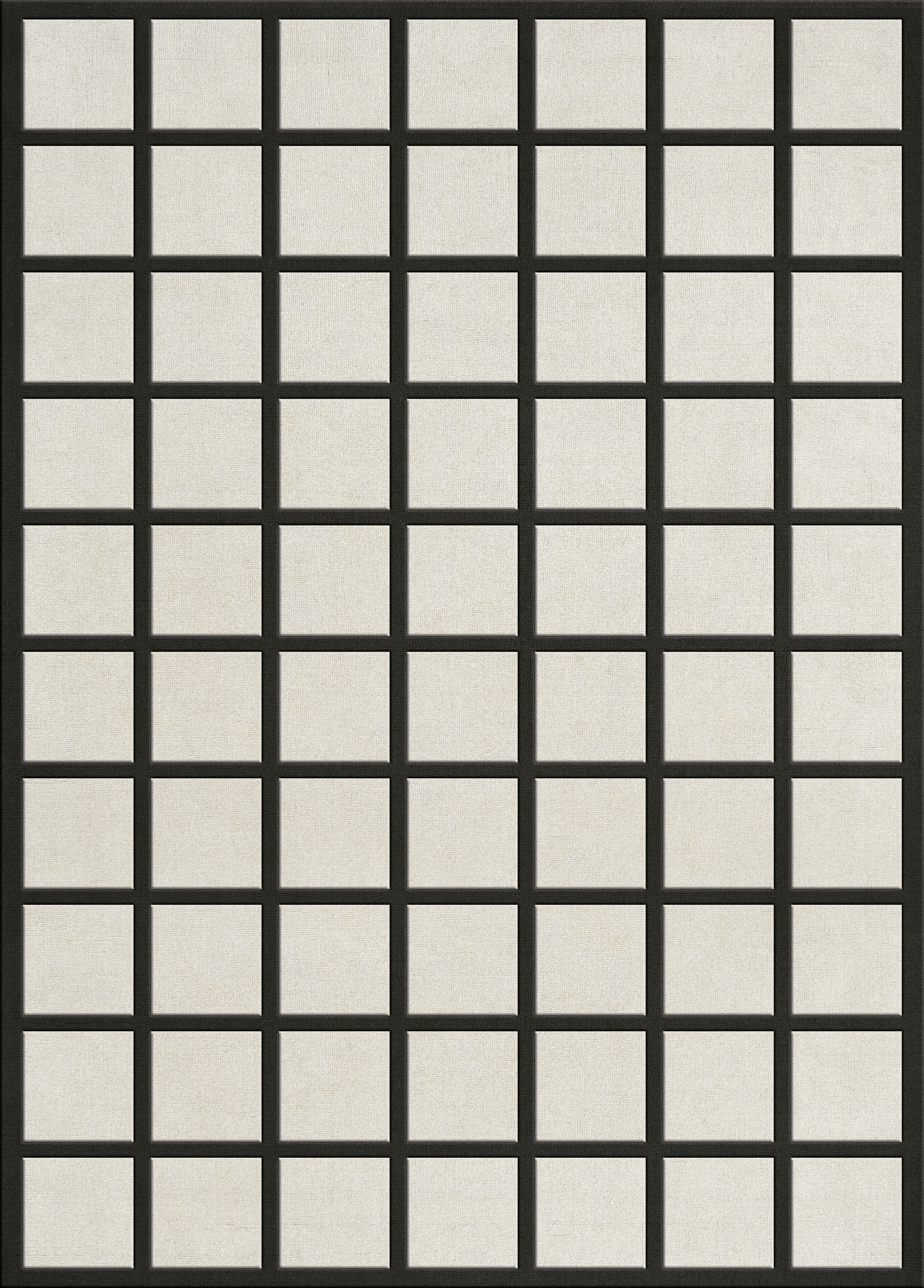 Layered - Avenue Checked Ullmatta Bone White 180x270 - Vit