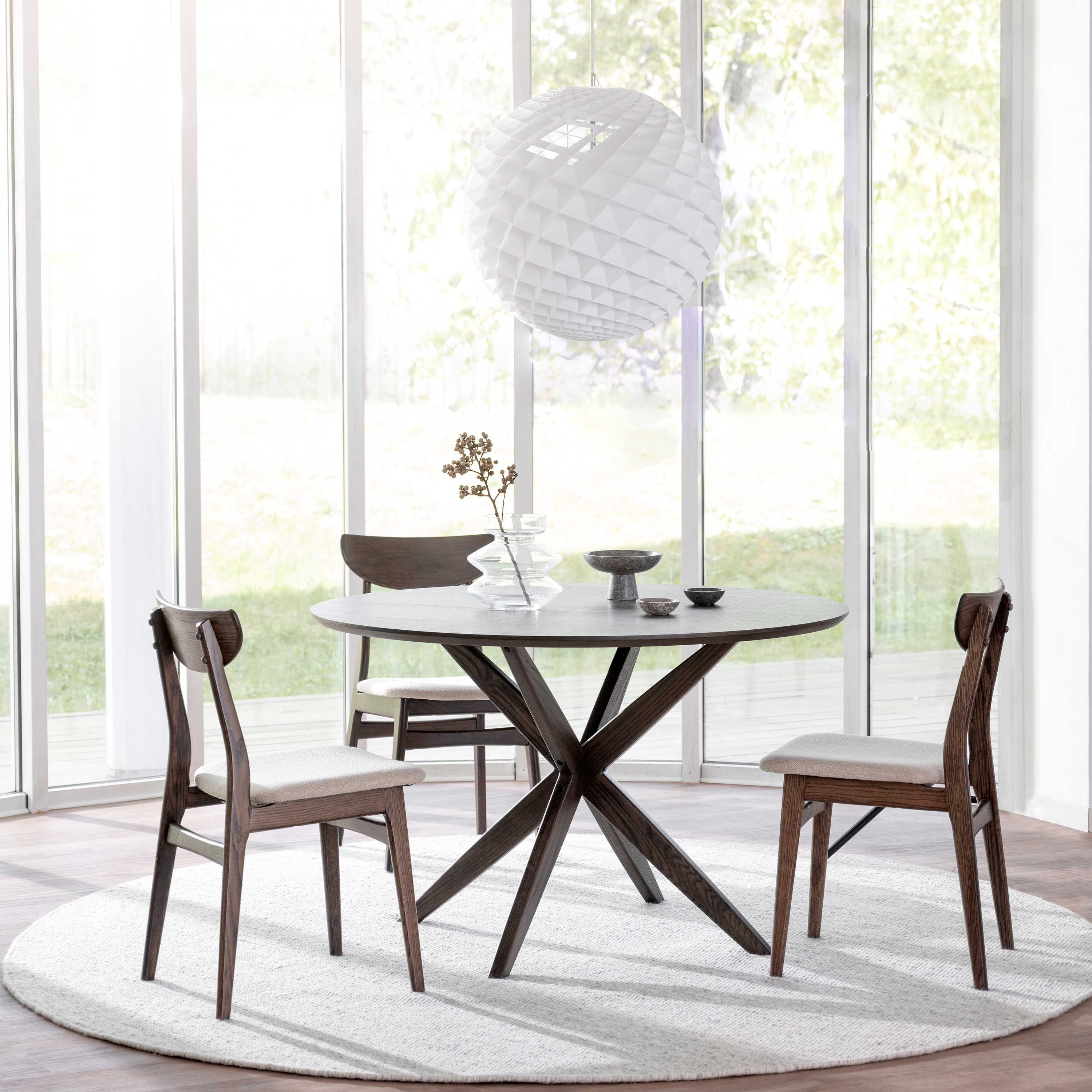 Rowico Home Calverton Esstisch Braun Ø120