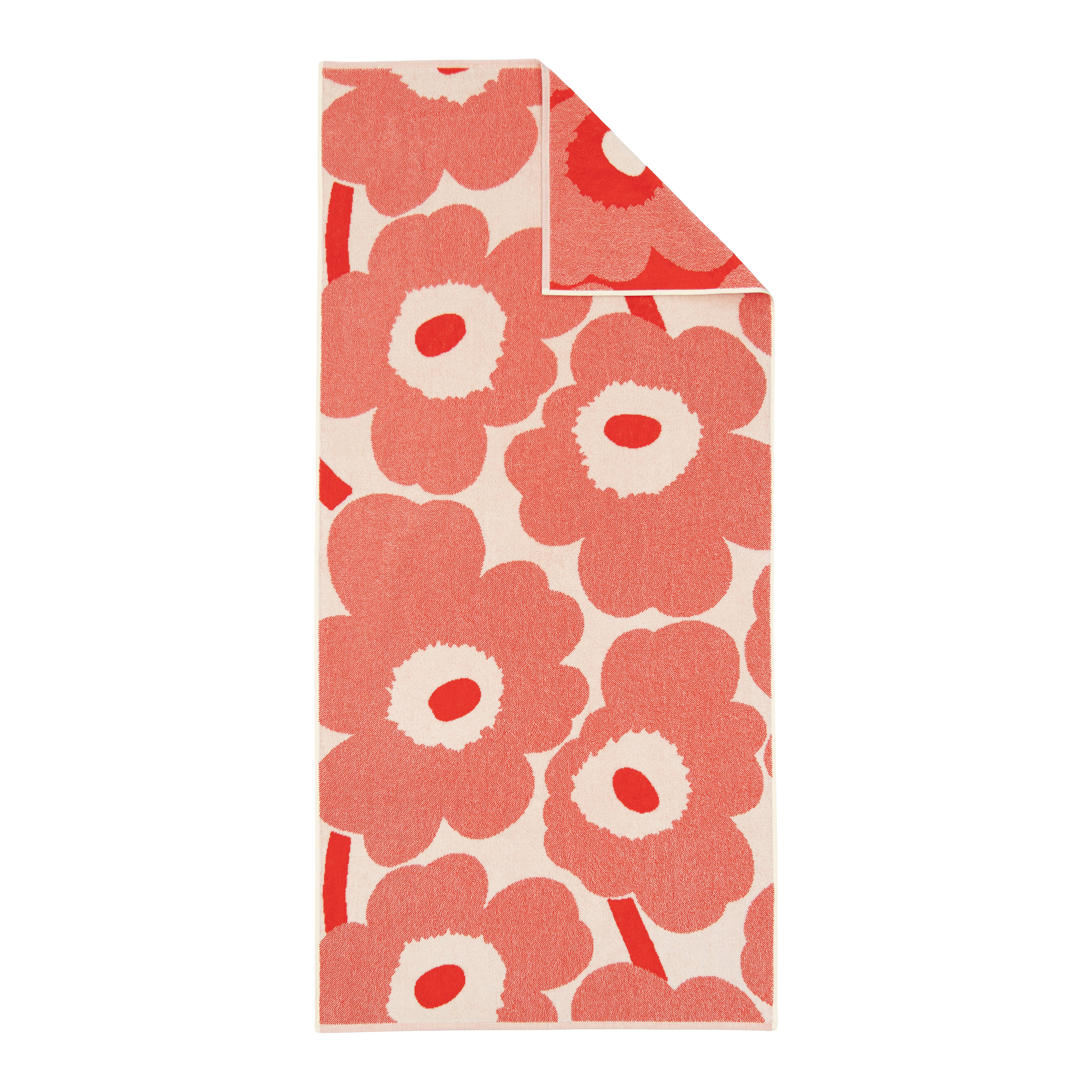 Marimekko Unikko Handduk Off White/Orange Red 70x150
