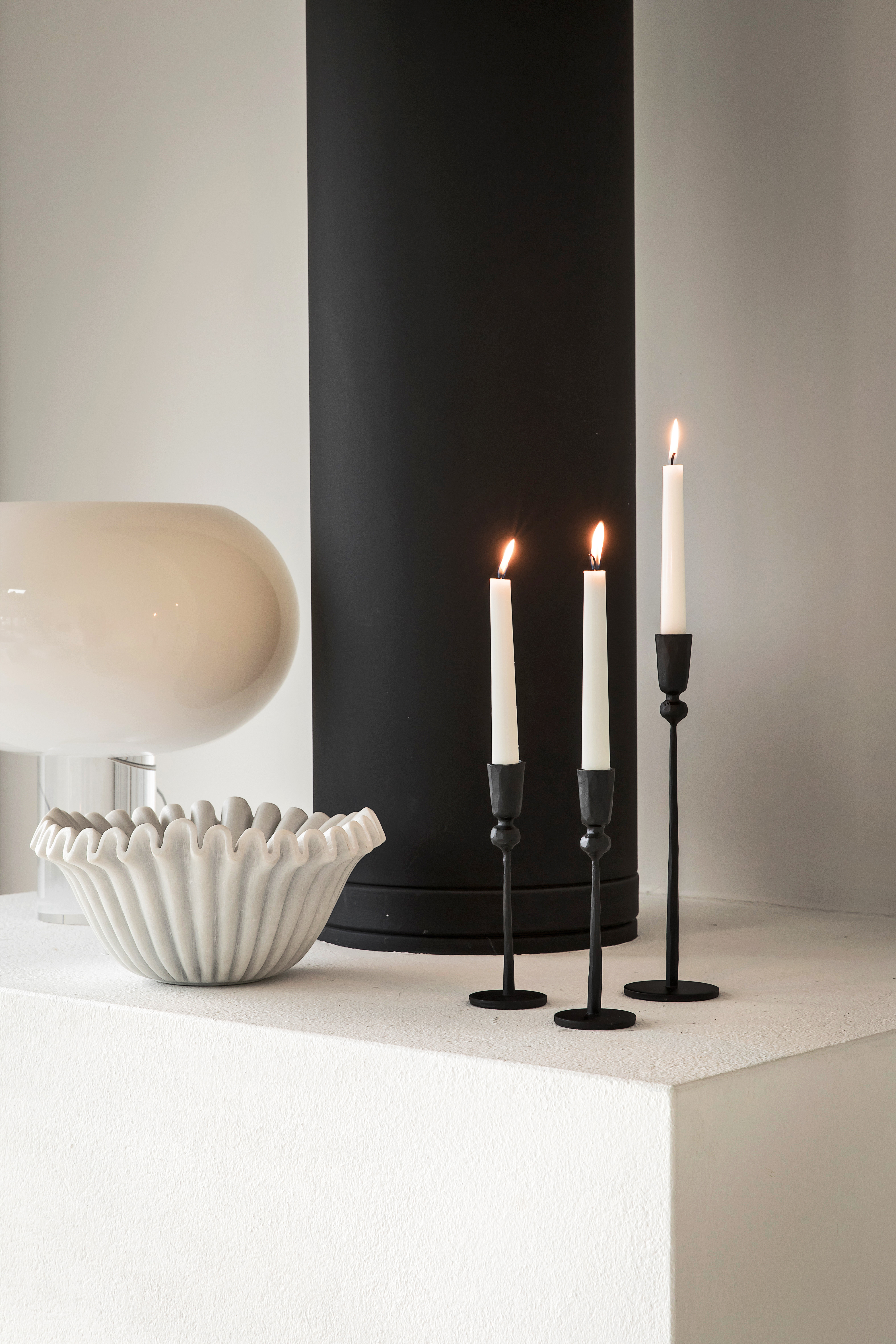 Jakobsdals Anemone Skål White 30cm