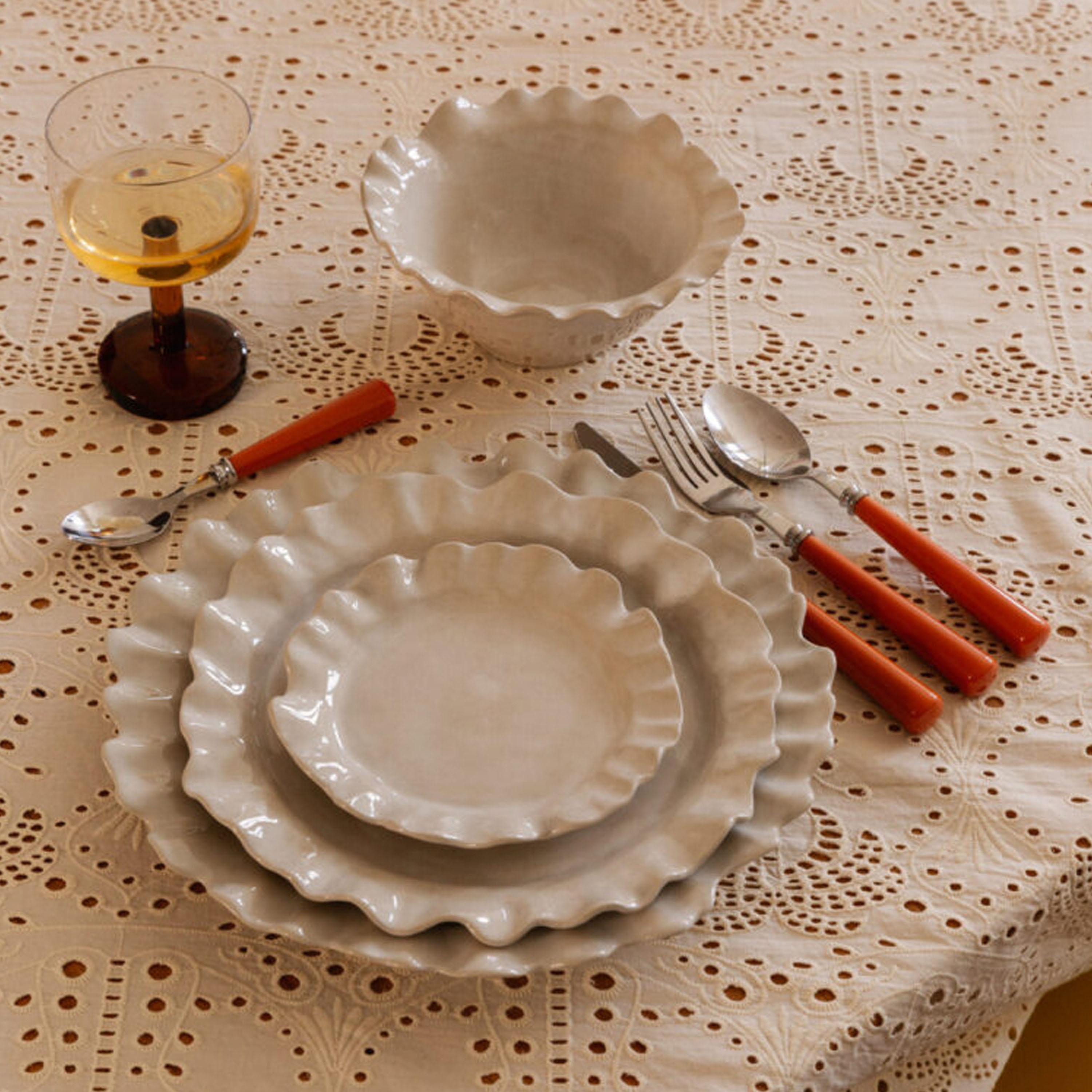 Olsson &amp; Jensen Valerie tallerken hvit Ø29