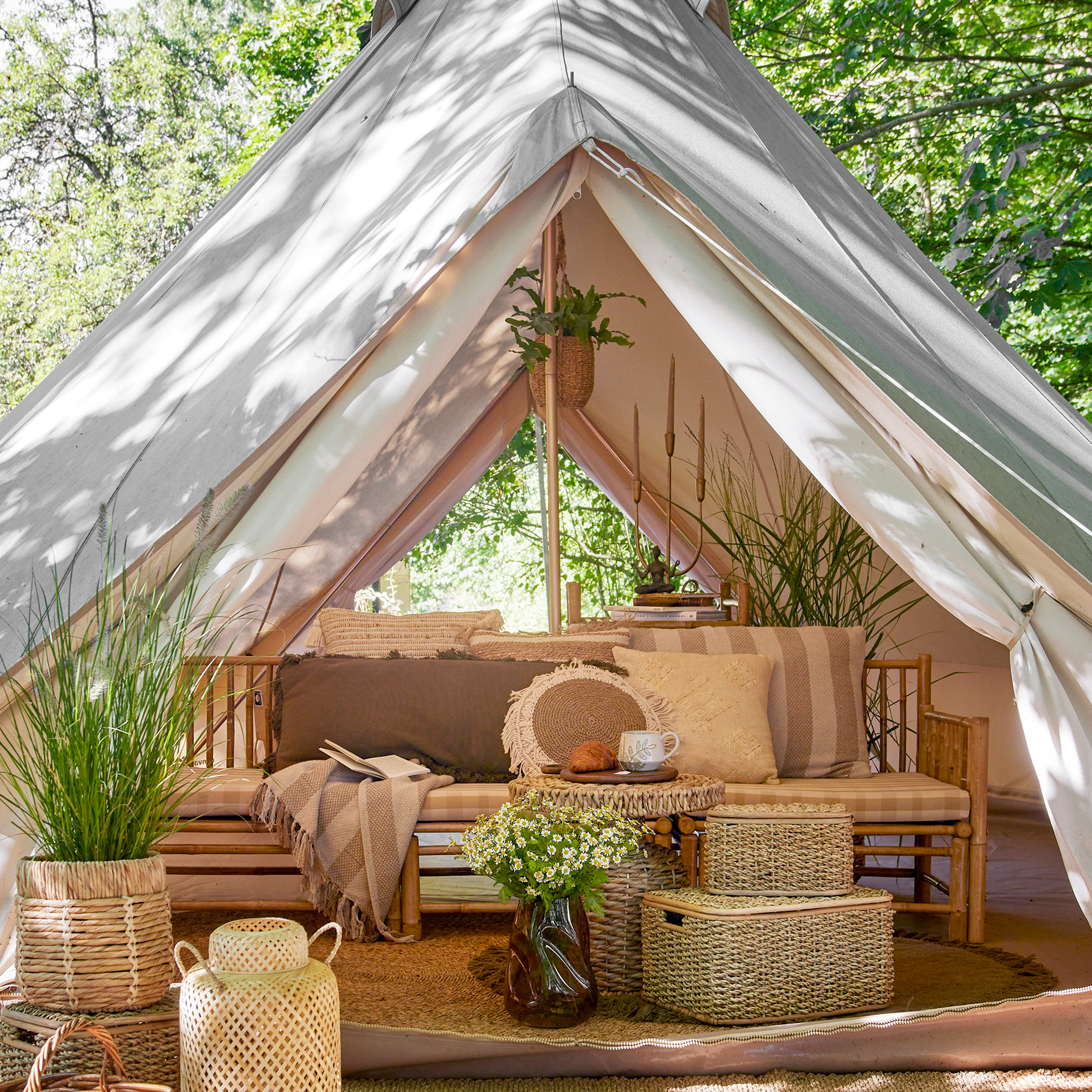 Bloomingville Korfu Sohva Moduuli Kulma Vasen Nature