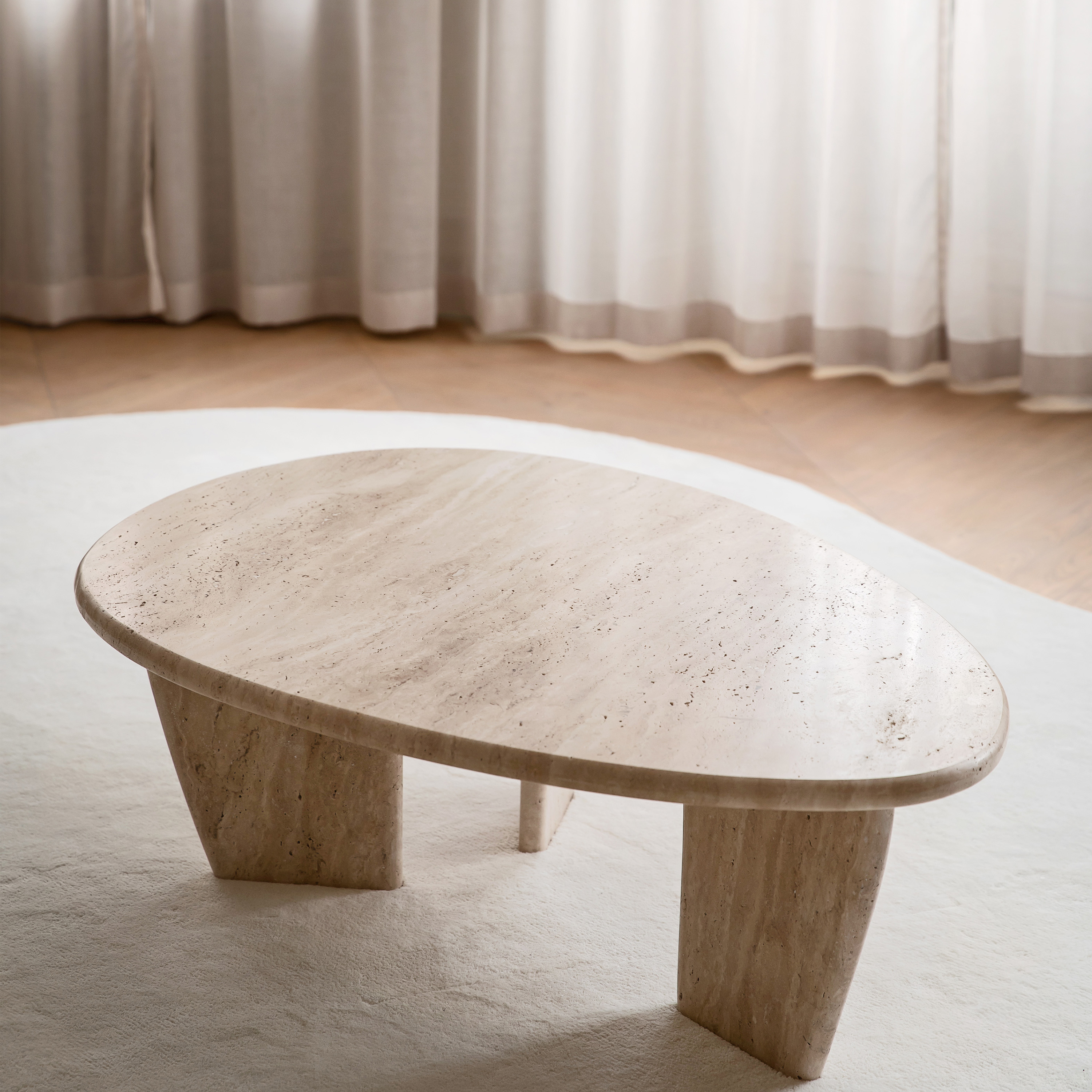 Sleepo Collection Francis Soffbord Travertin 120cm