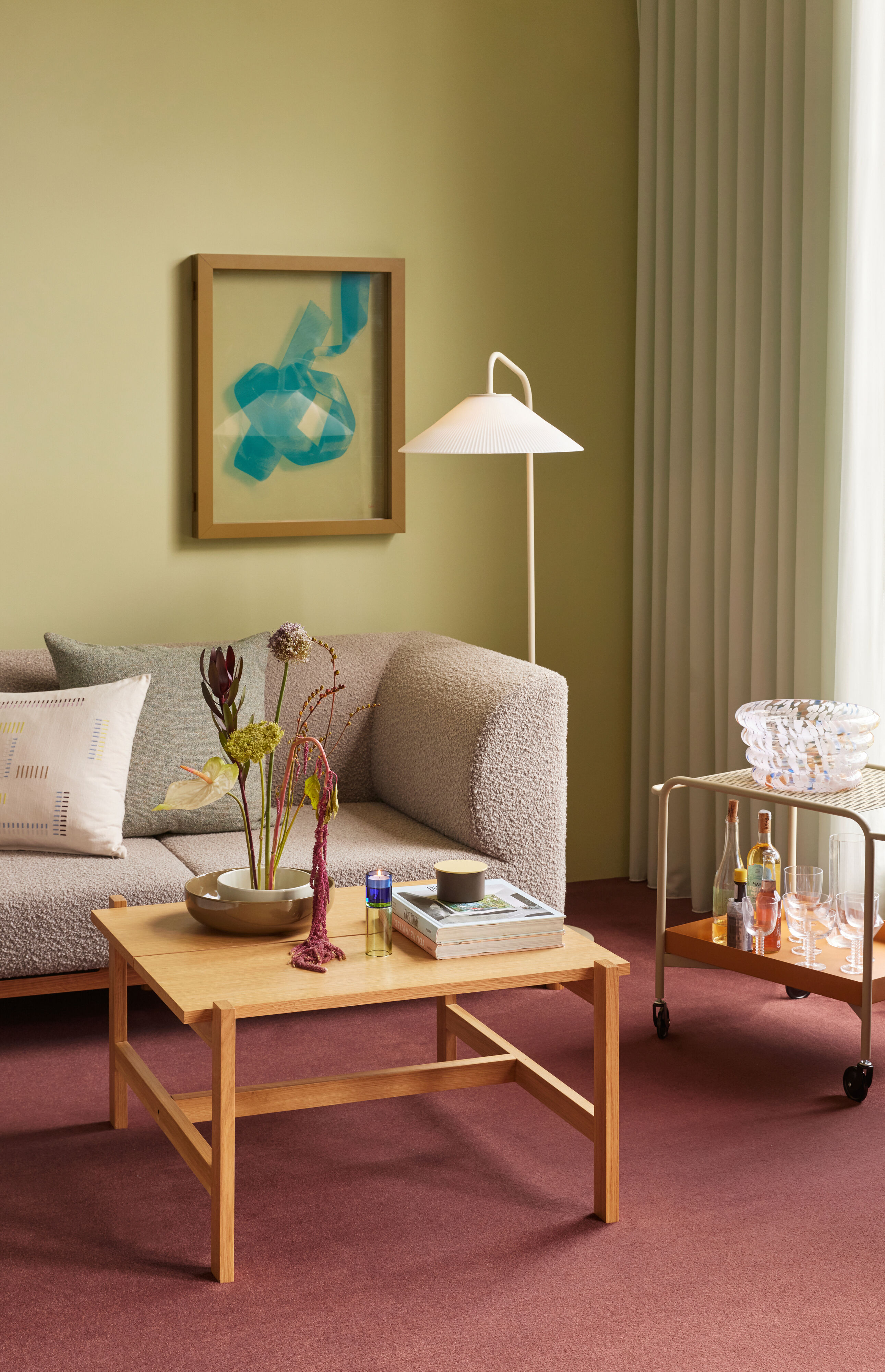 Hübsch Dash Soffbord Natural Ø80