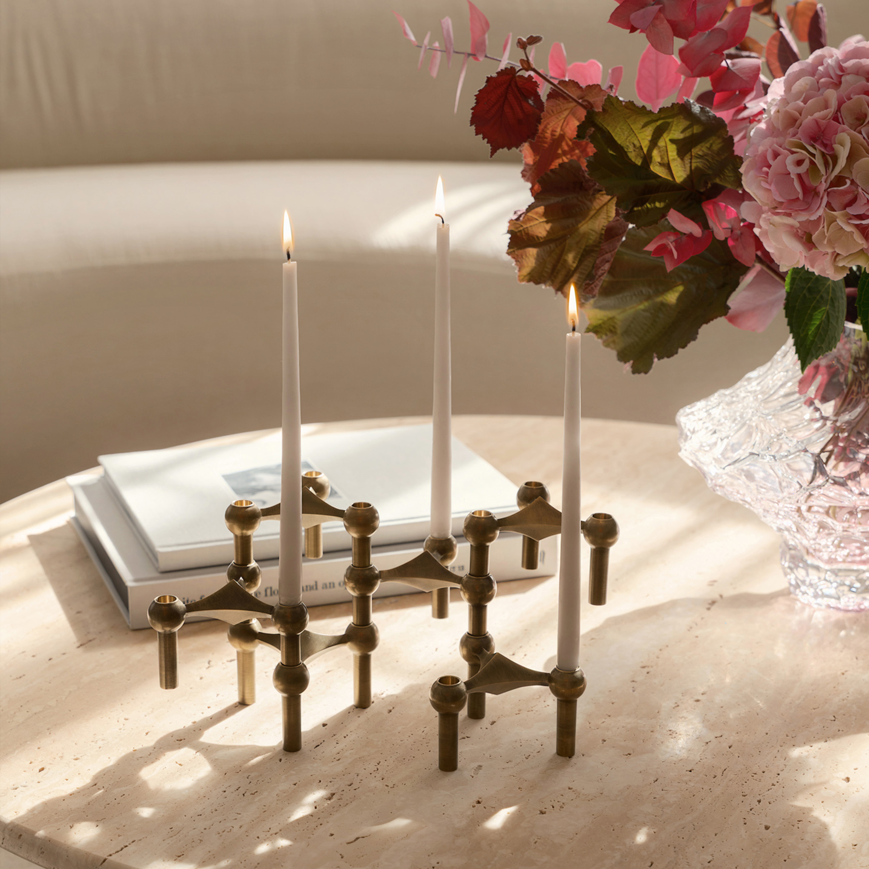 Stoff STOFF Nagel Ljusstake Bronzed Brass