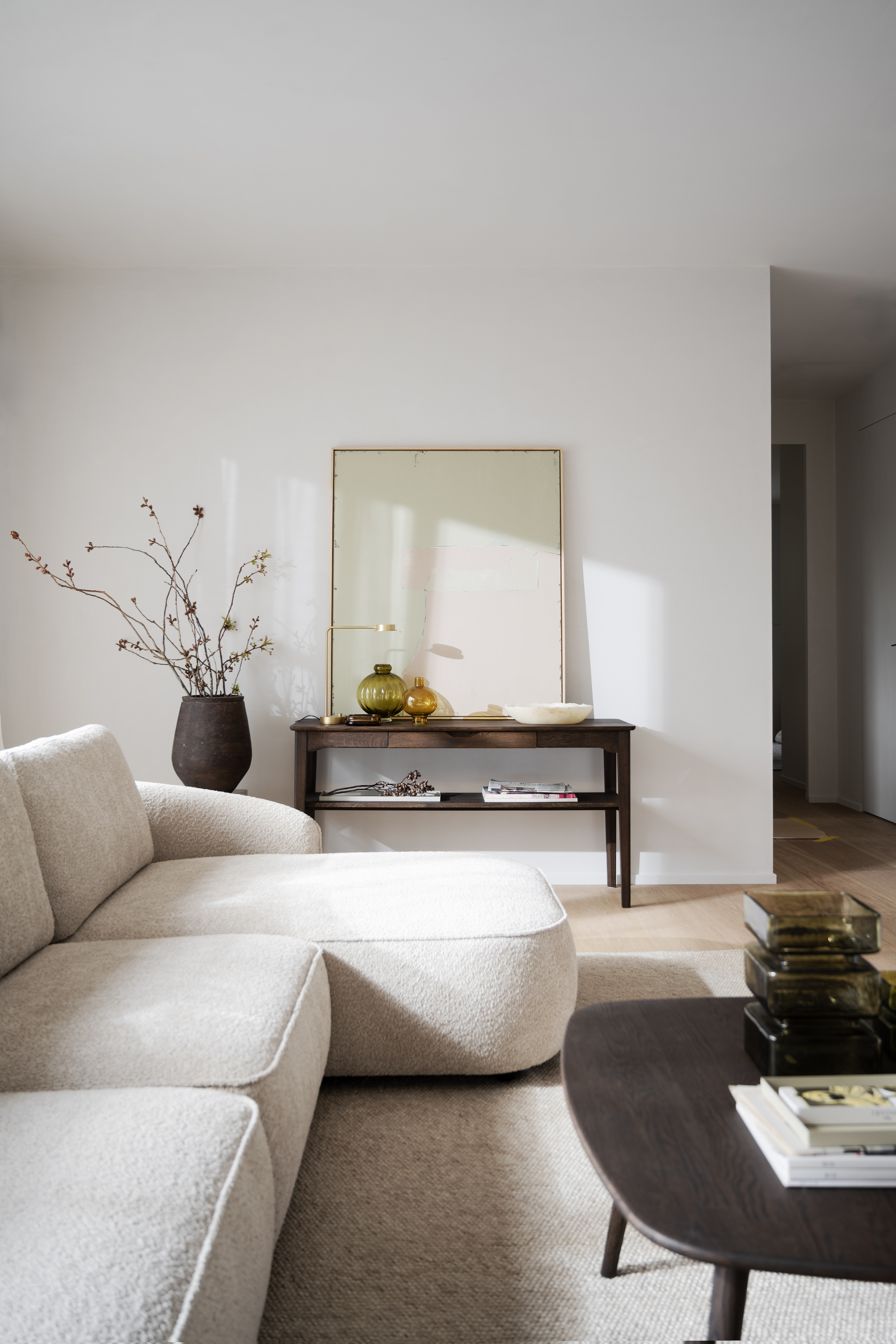 Rowico Home Norris 4-sits Soffa Schäslong Höger Ljusbeige 319cm