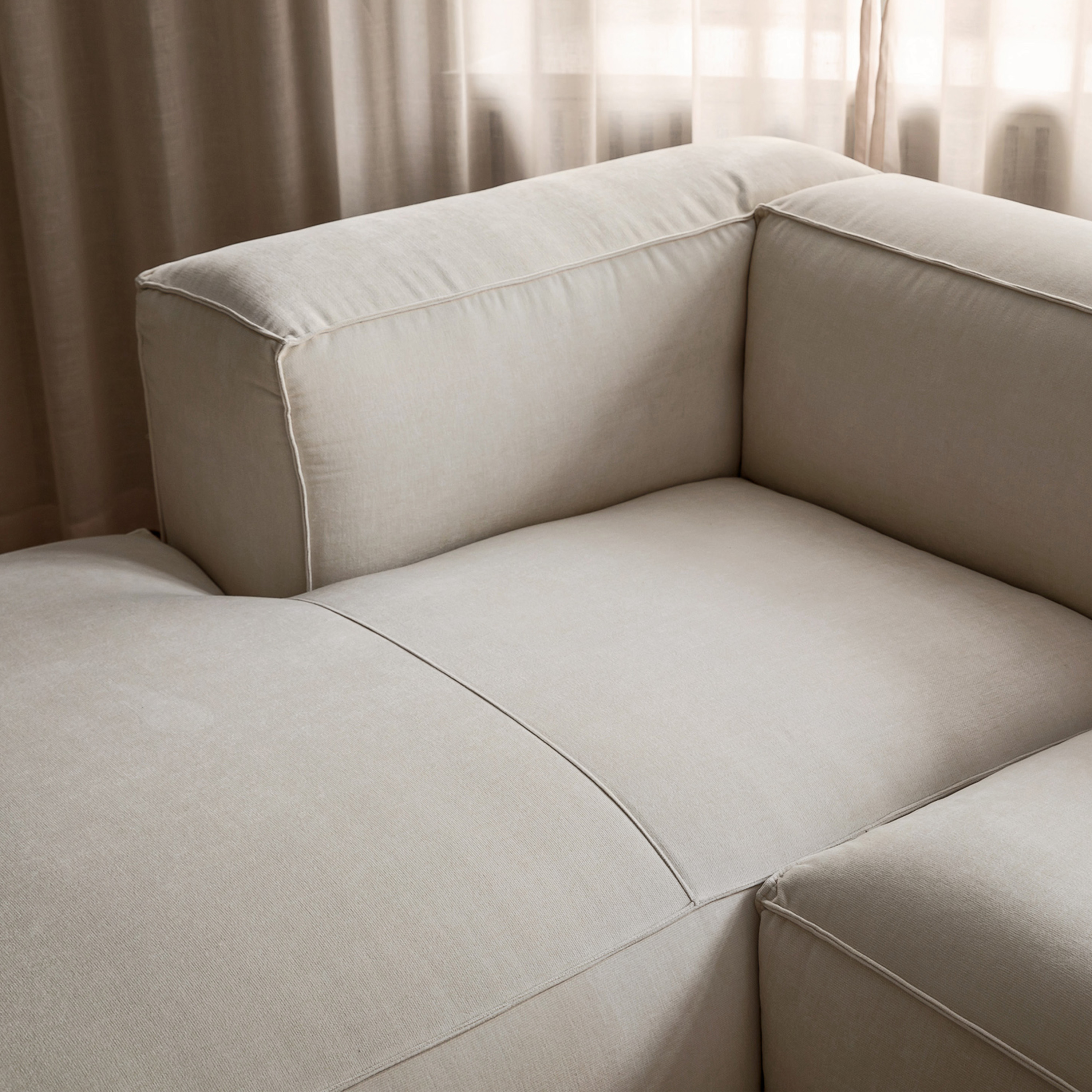 Sleepo Collection Luca Divaanisohva Vasen Creme 309cm