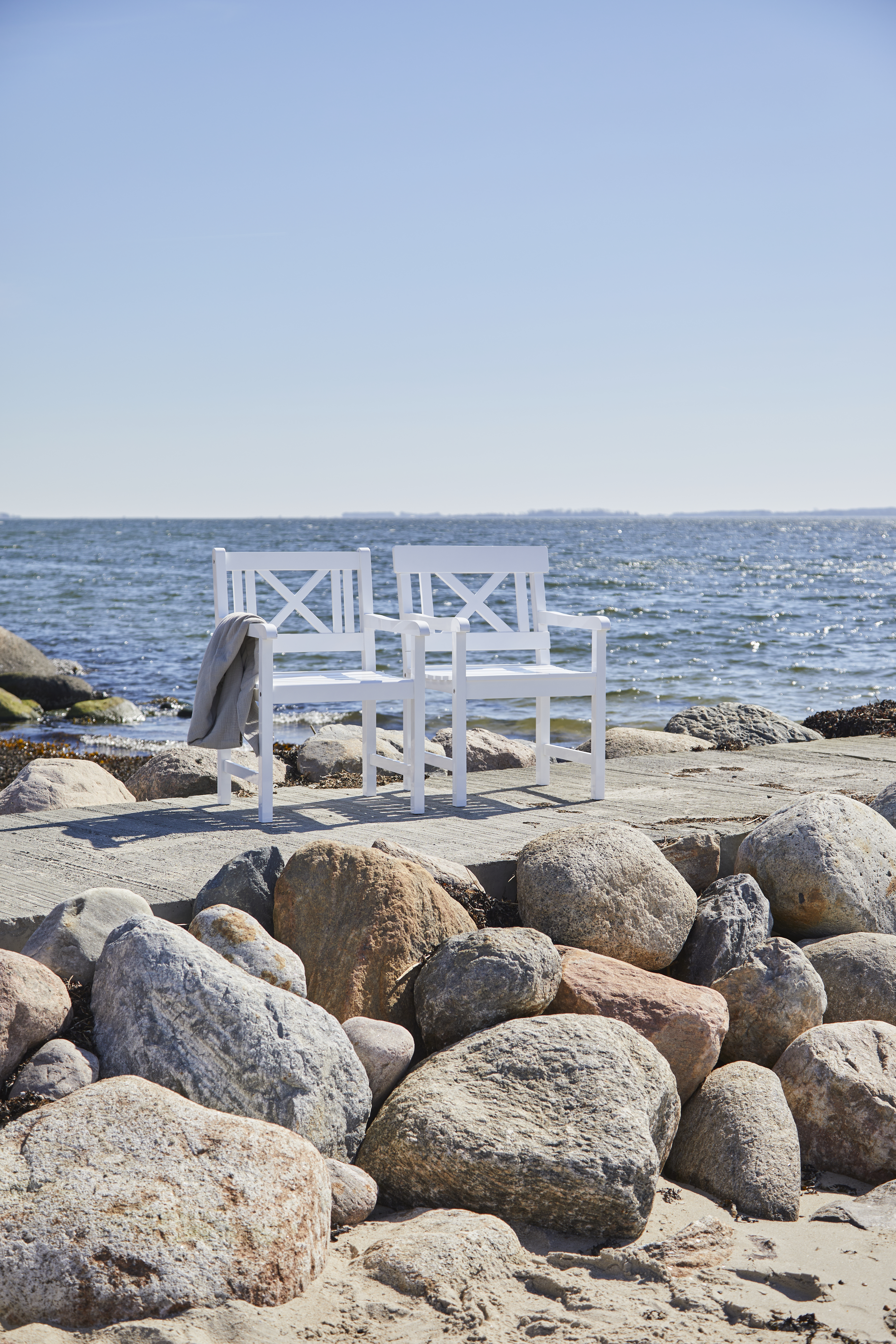 Cinas Rosenborg Nojatuoli Valkoinen