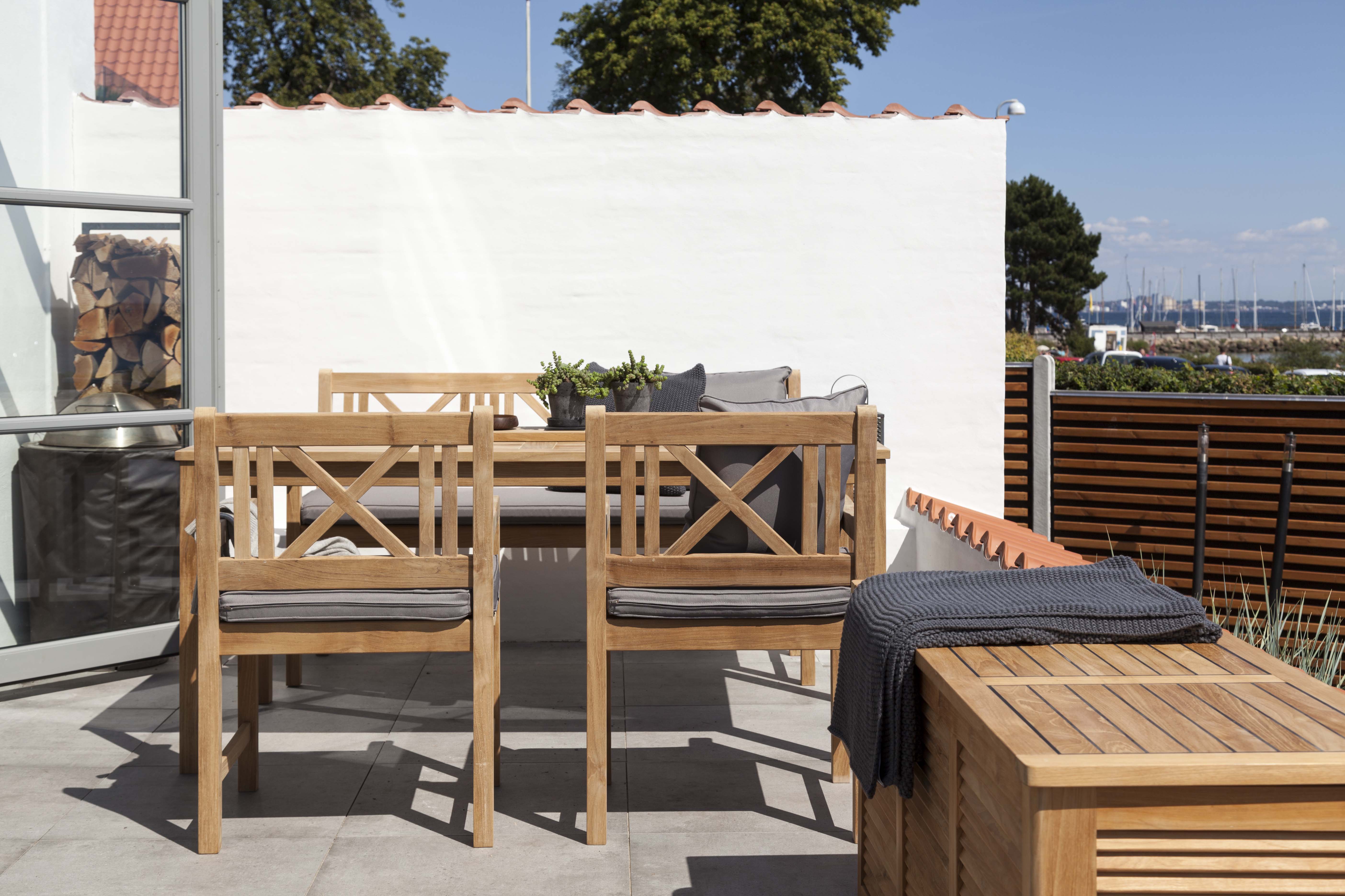 Cinas Rosenborg 3-Sitzer Sofa Teak