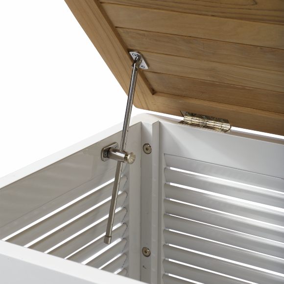 Cinas Classic Förvaringsbänk Teak/Vit 90cm