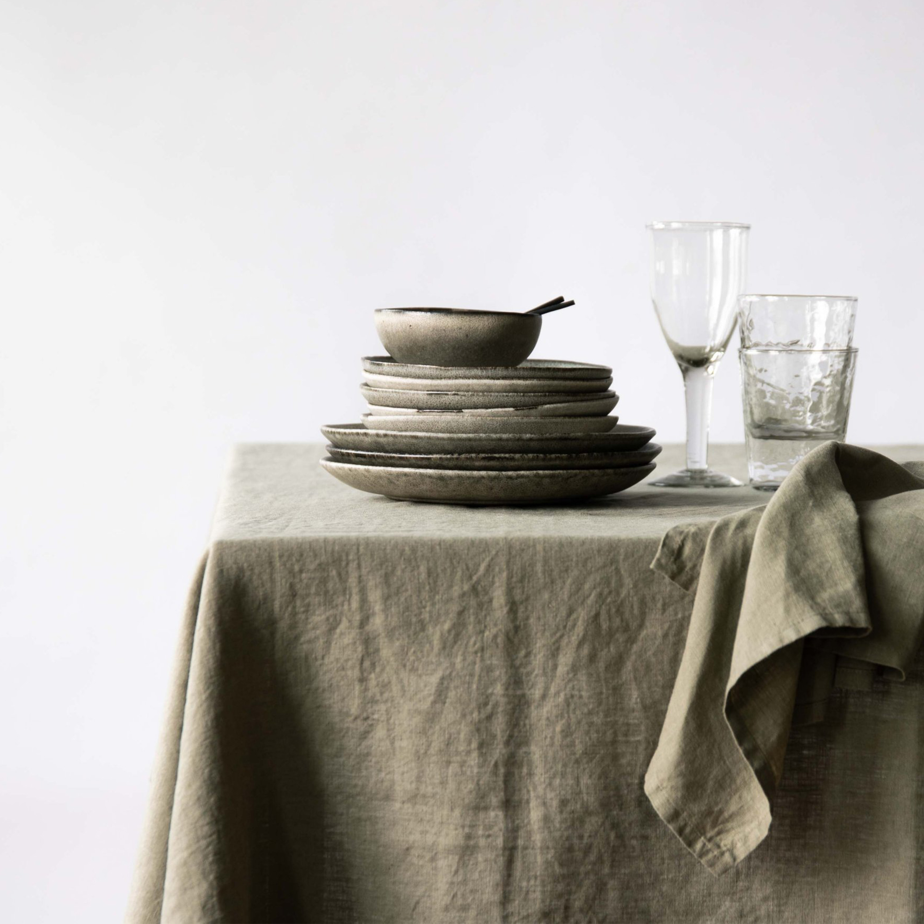 Tell me more Duk Linskjerf Oliven 175x175