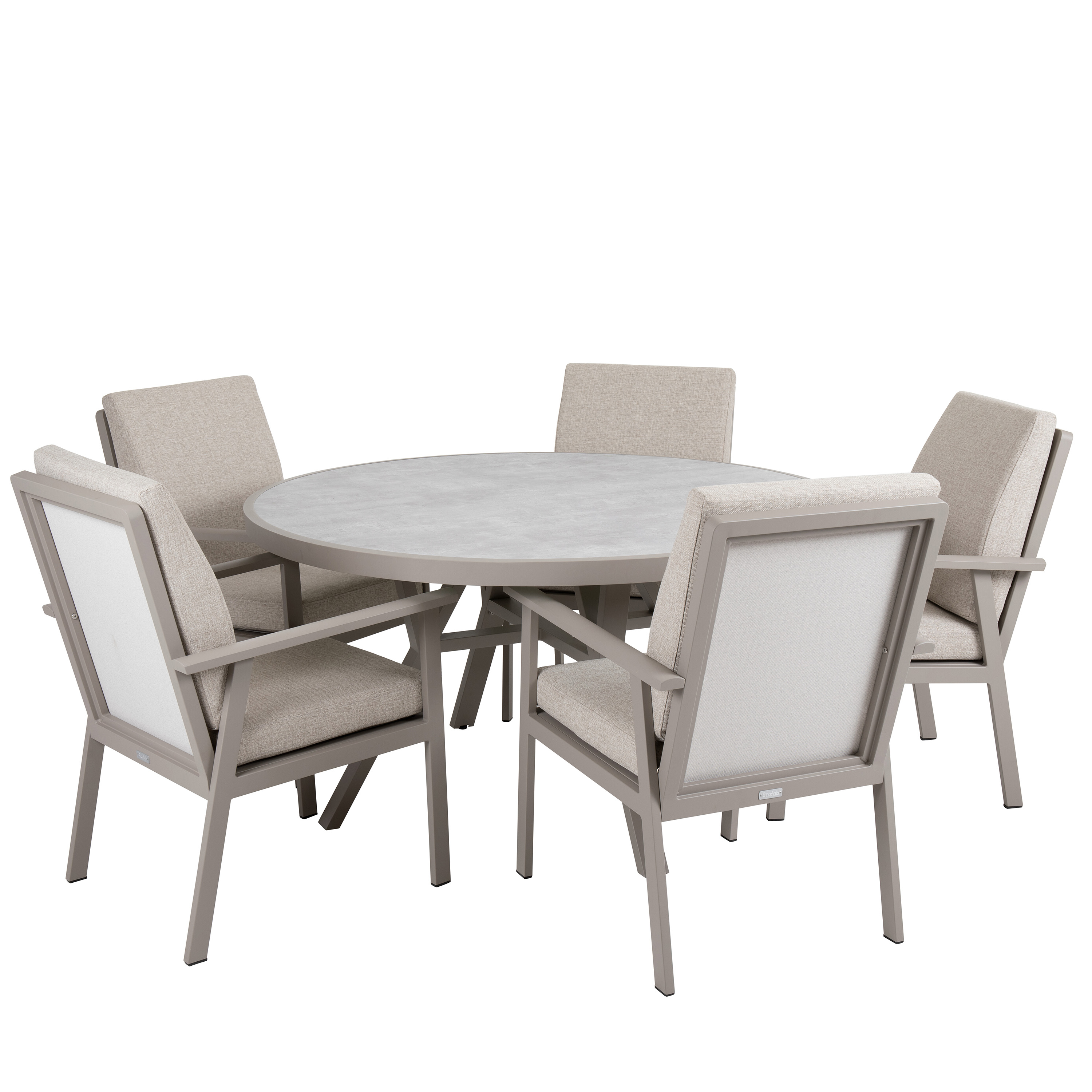 Brafab Samvaro Matbord Khaki/Sand Ø140