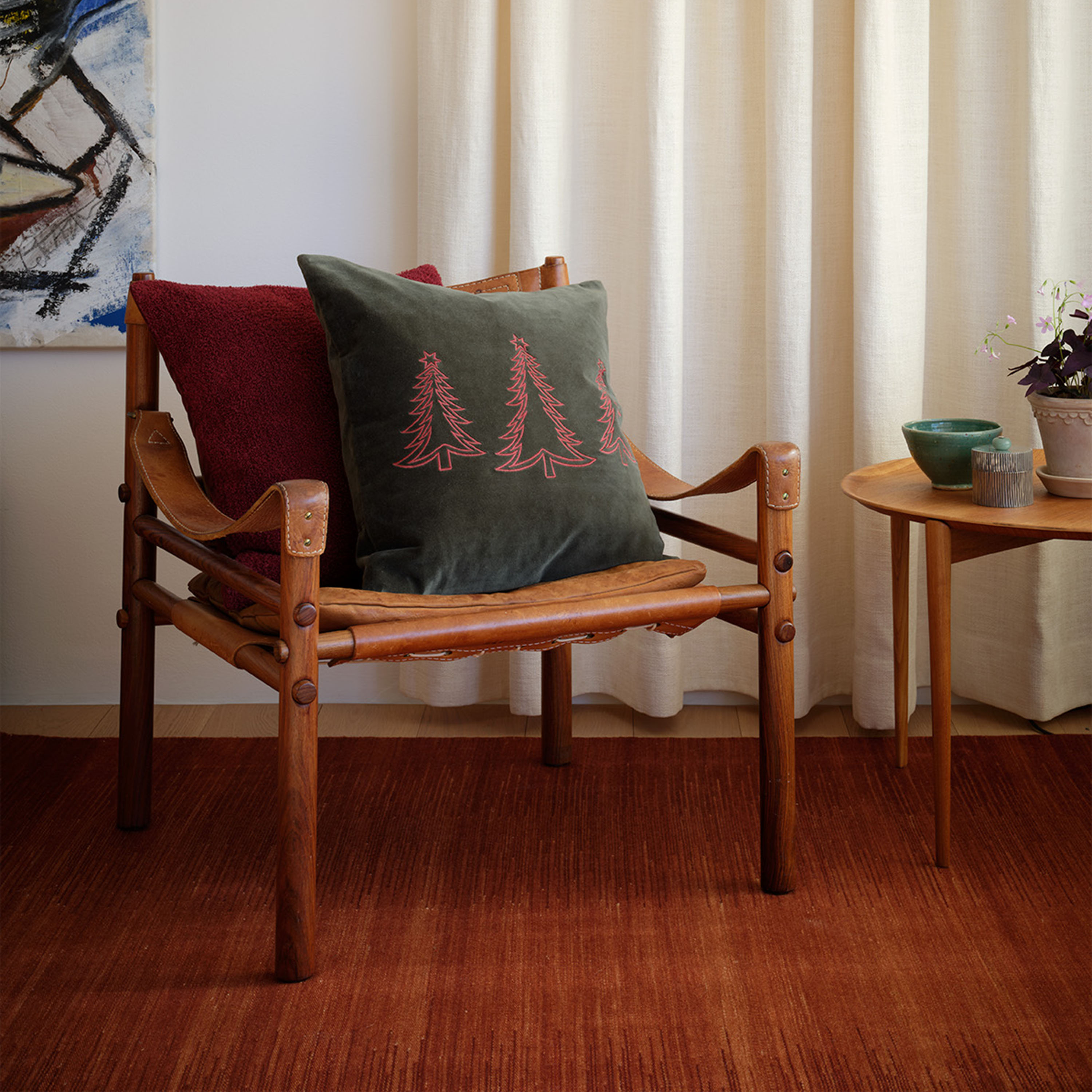 Chhatwal &amp; Jonsson Pine Tree Kuddfodral Forest Green 50x50