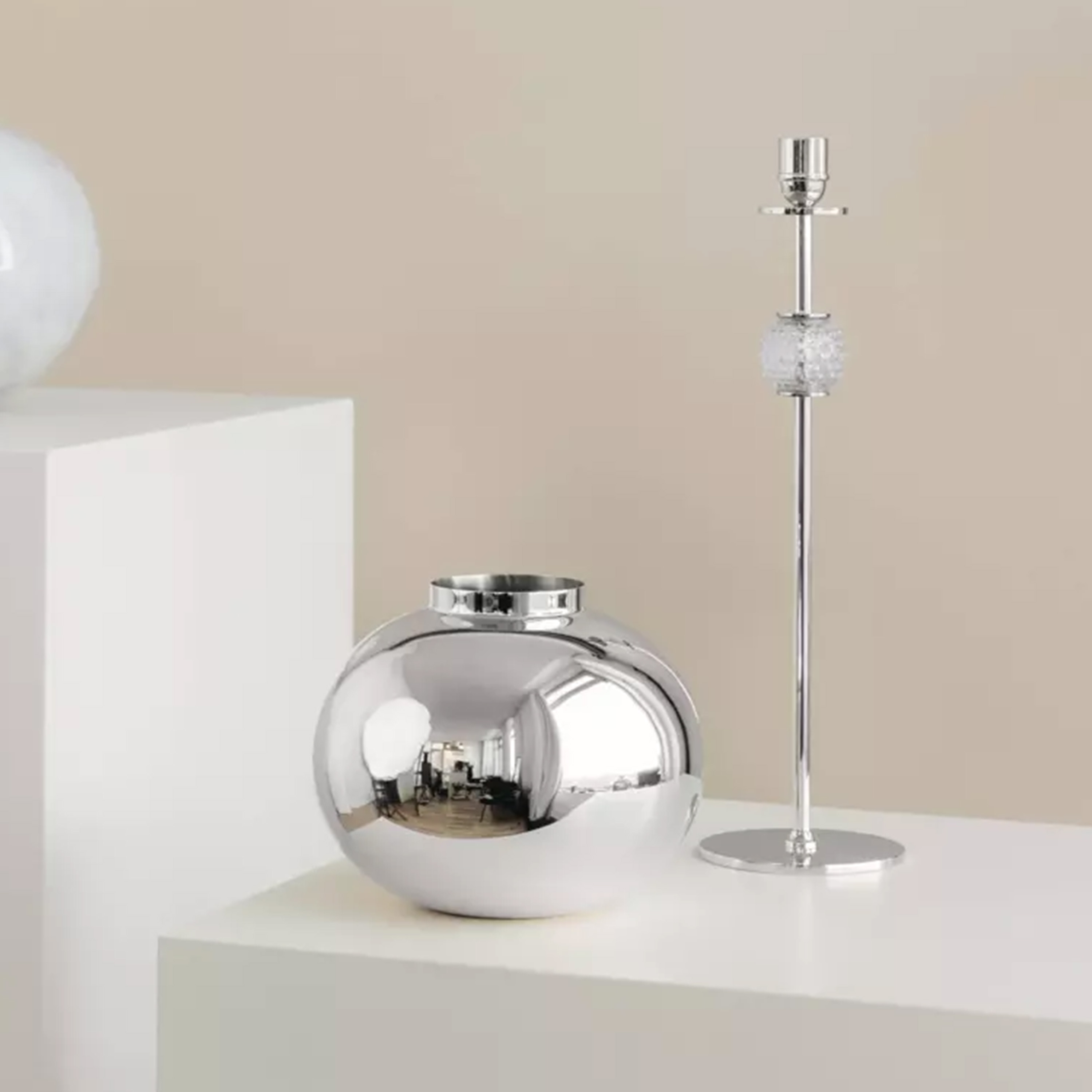 Hilke Collection Amico Vas Silver 20 cm