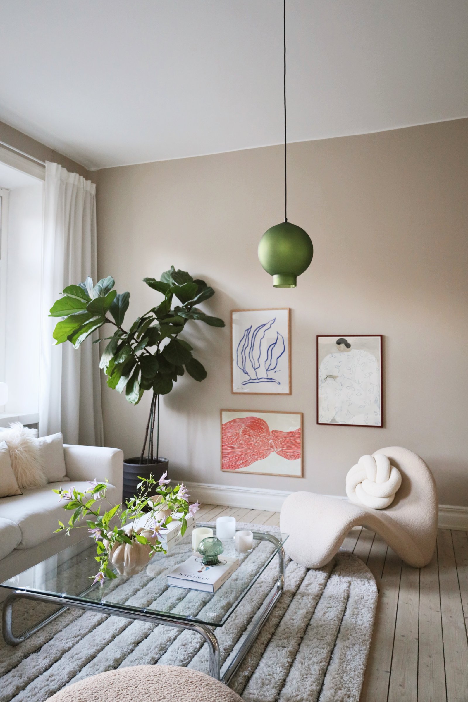 Globen Lighting Bams Deckenleuchte Matt Grün Ø25