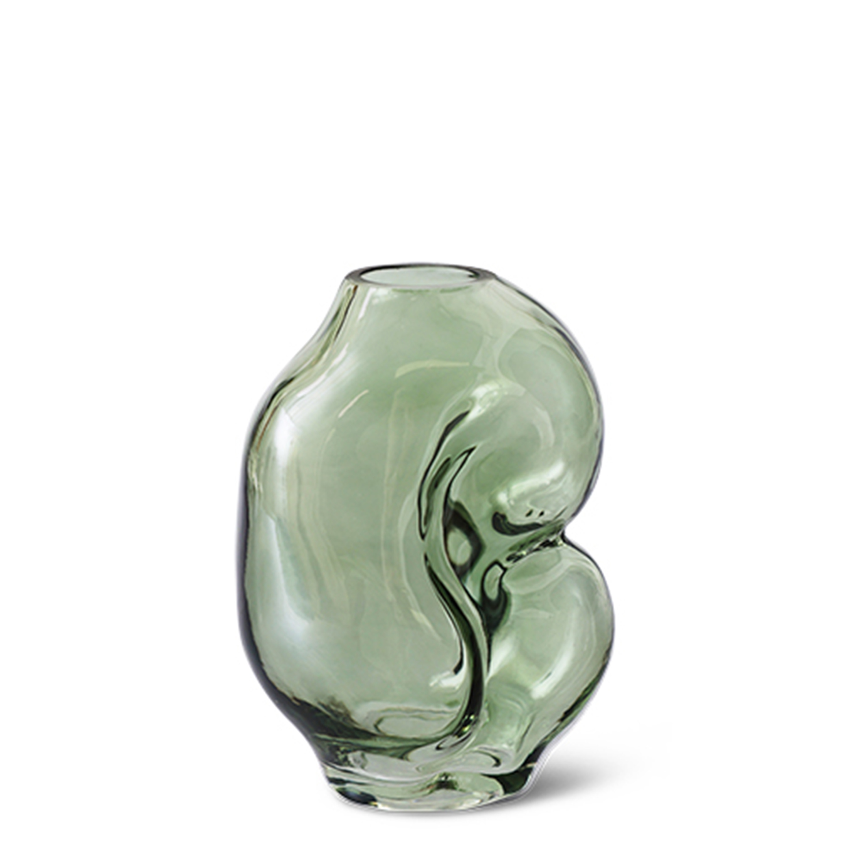 Gleam Vas Glas Olive 18 cm