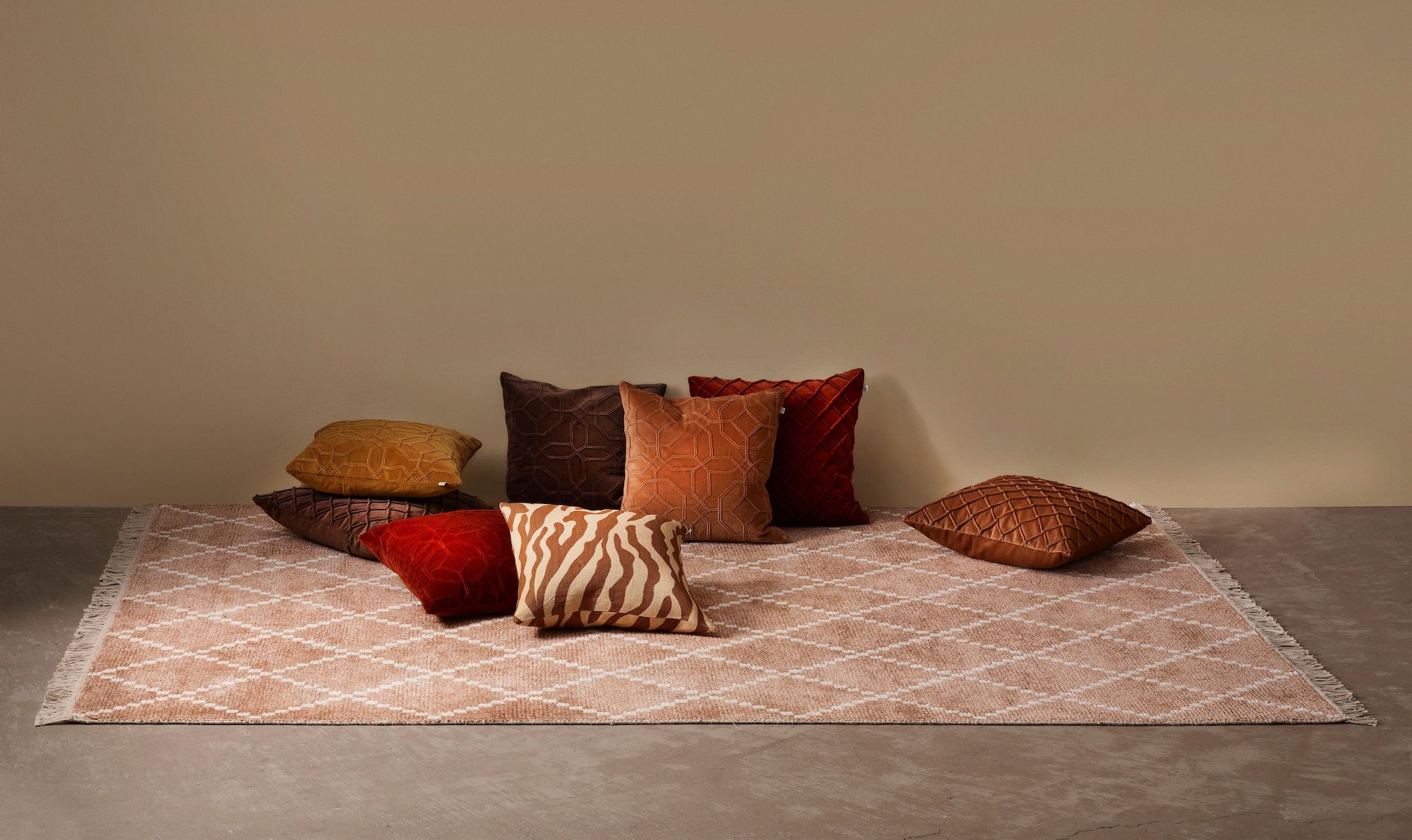 Chhatwal &amp; Jonsson Zebra Pellava Tyynynpäällinen Taupe 50x50