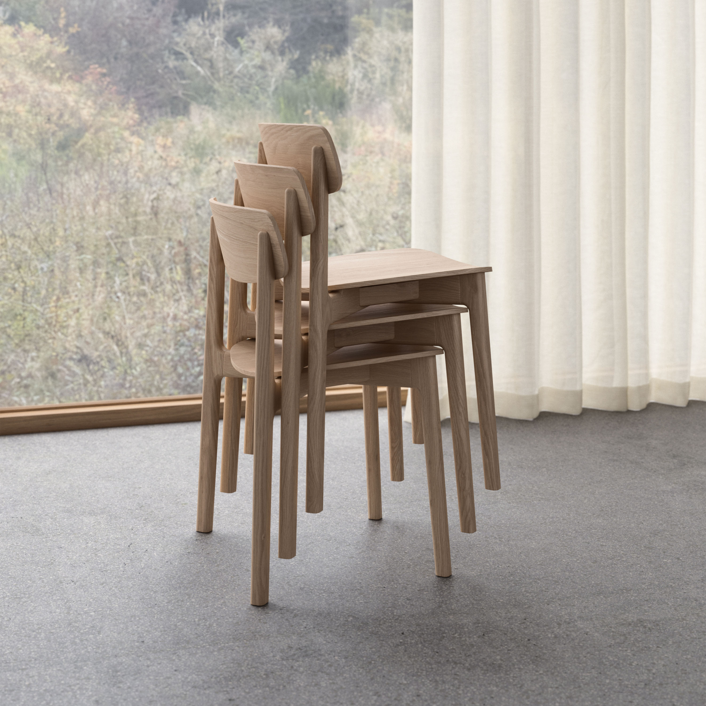 Andersen Furniture Anch Spisestol Hvitpigmentert Eik