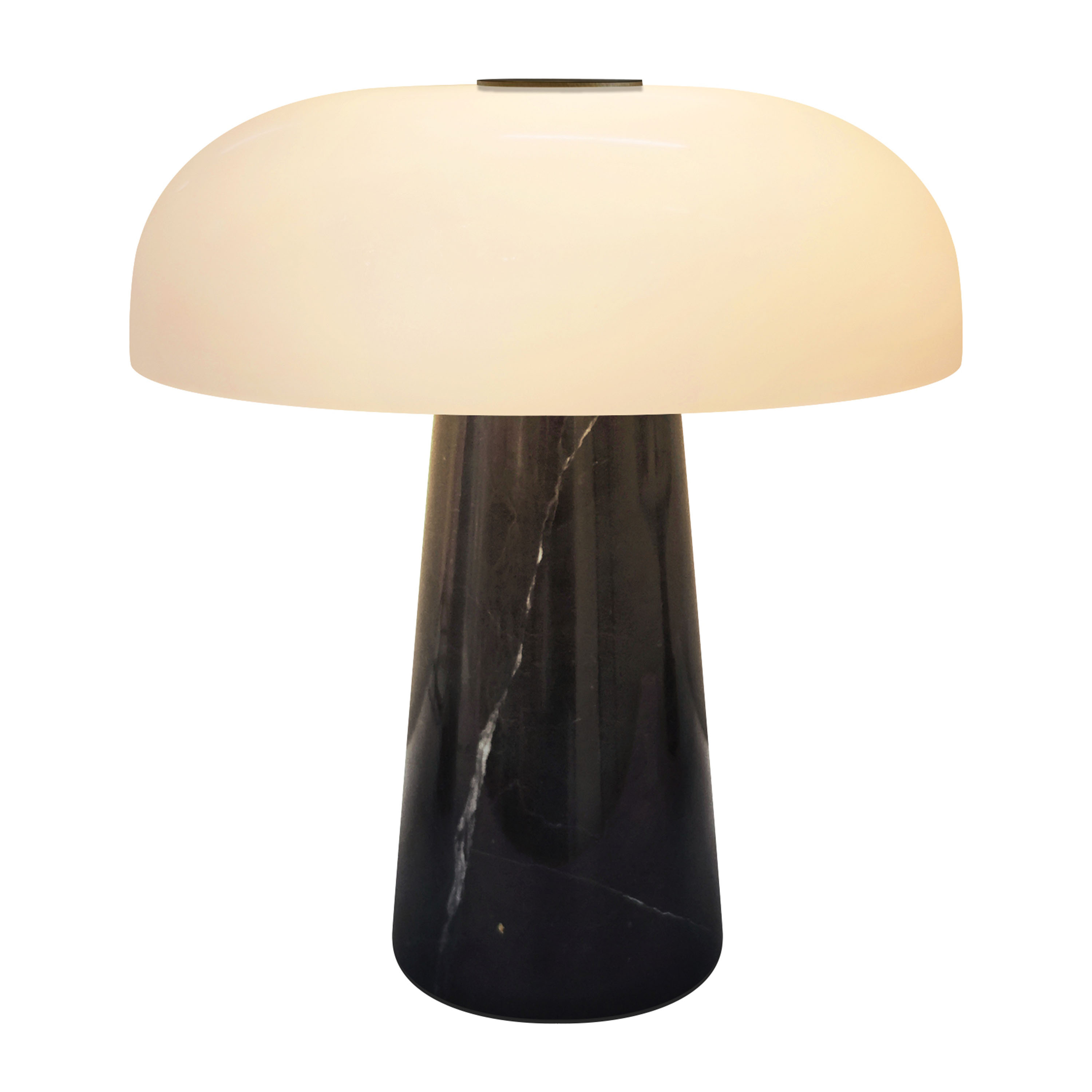 Glossy Mini Portabel Bordslampa Svart 24cm