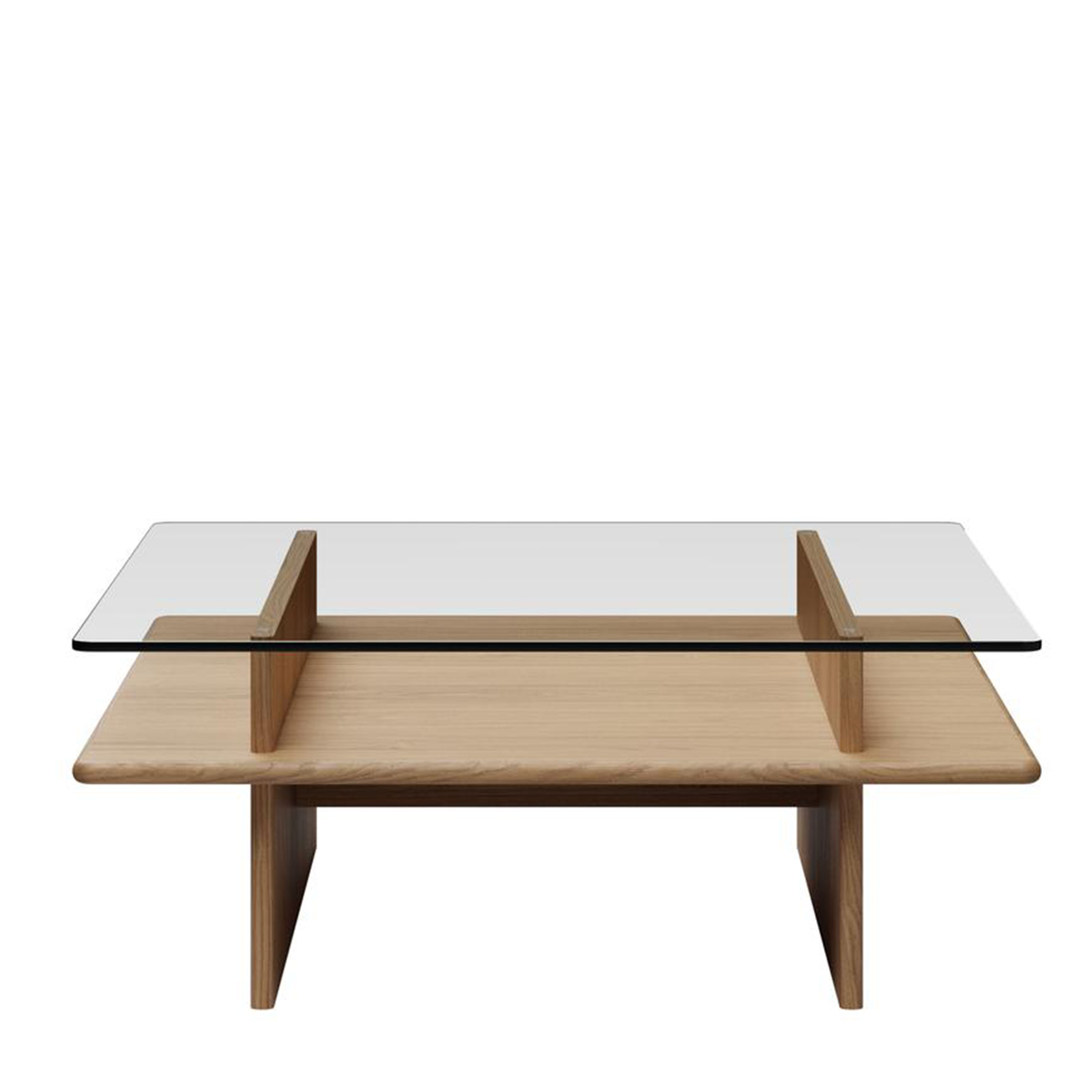 Woud - Parallel Couchtisch 90x90 - Holz