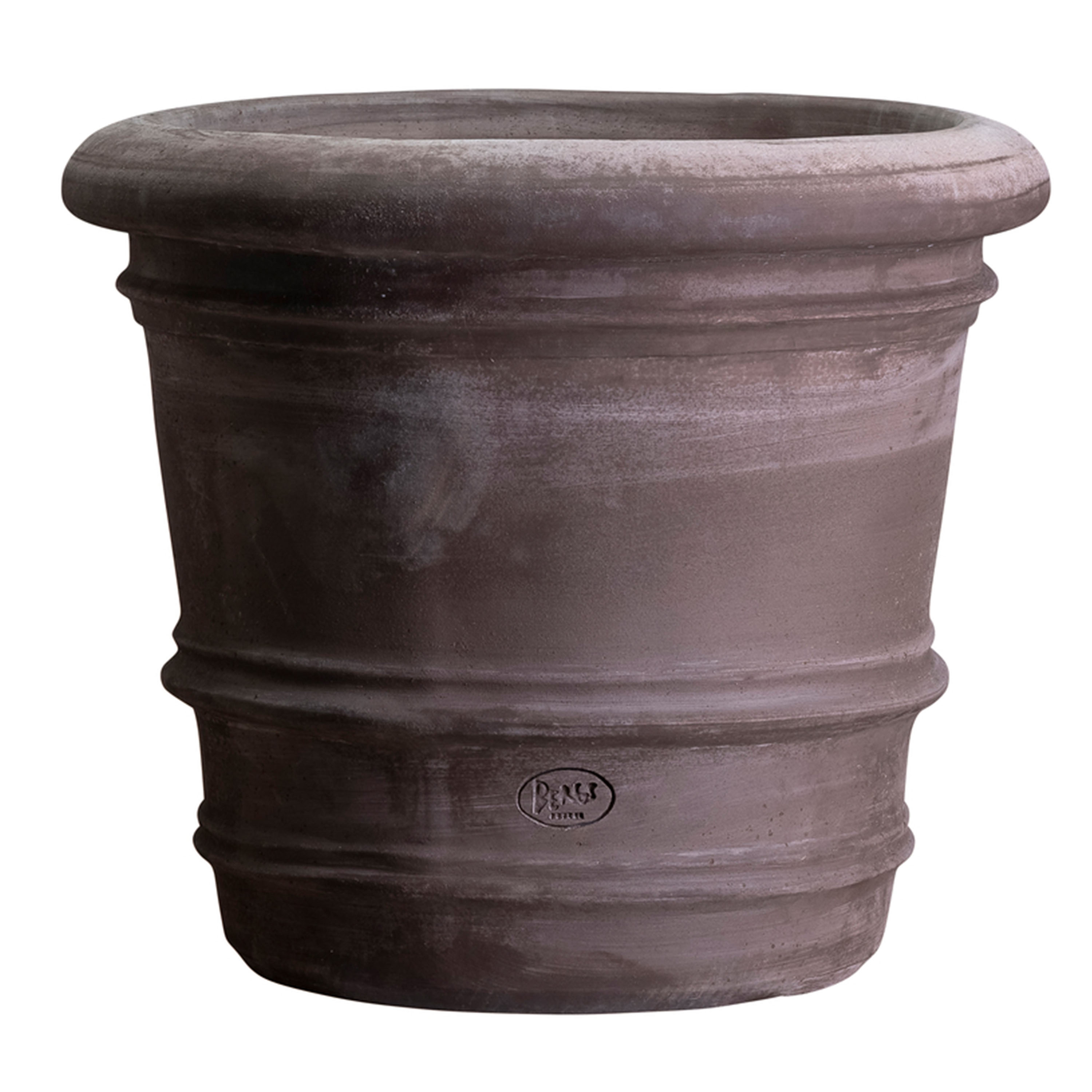 Bergs Potter - Lucca Topf Raw Grau Terrakotta Ø70 - Töpfe