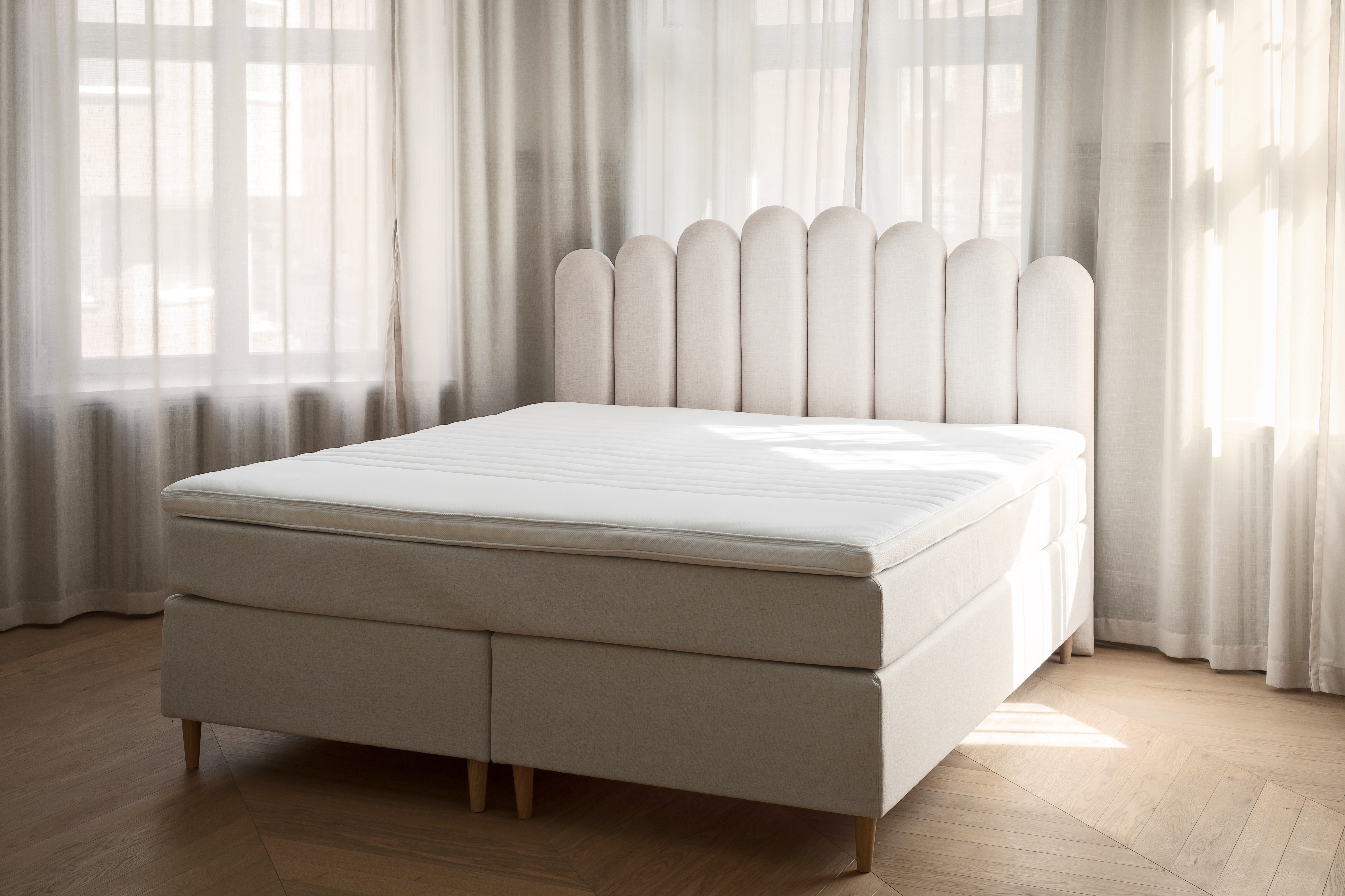 Sleepo Collection Art Sängynpääty Luonnonvärinen 160cm